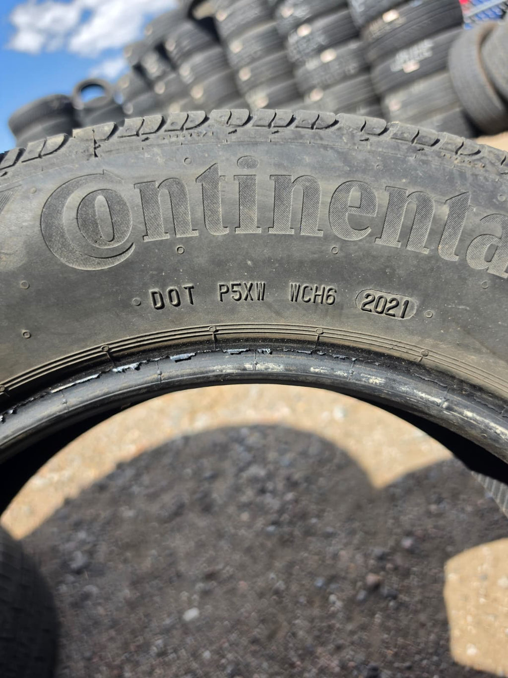 205/60R16 Pair (2 Used Tires) Continental Control Contact