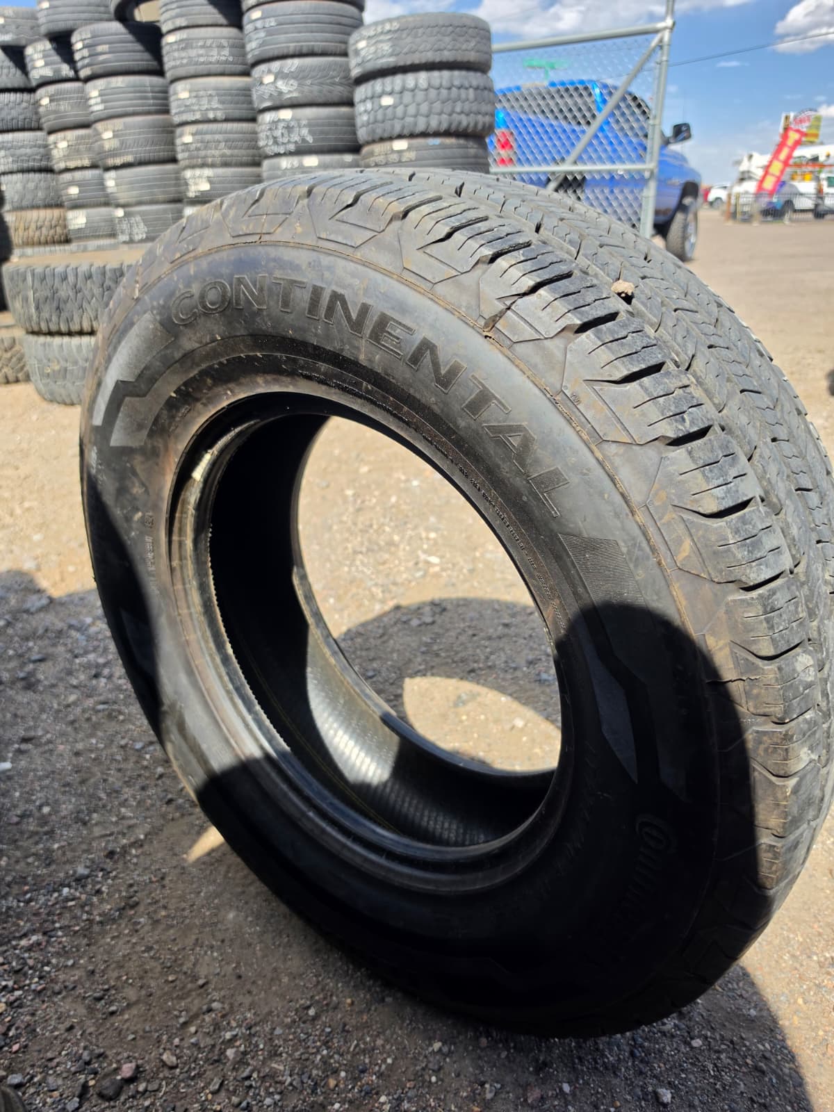 LT275/70R18 Single (1 Used Tire) Continental Terrain Contact HT