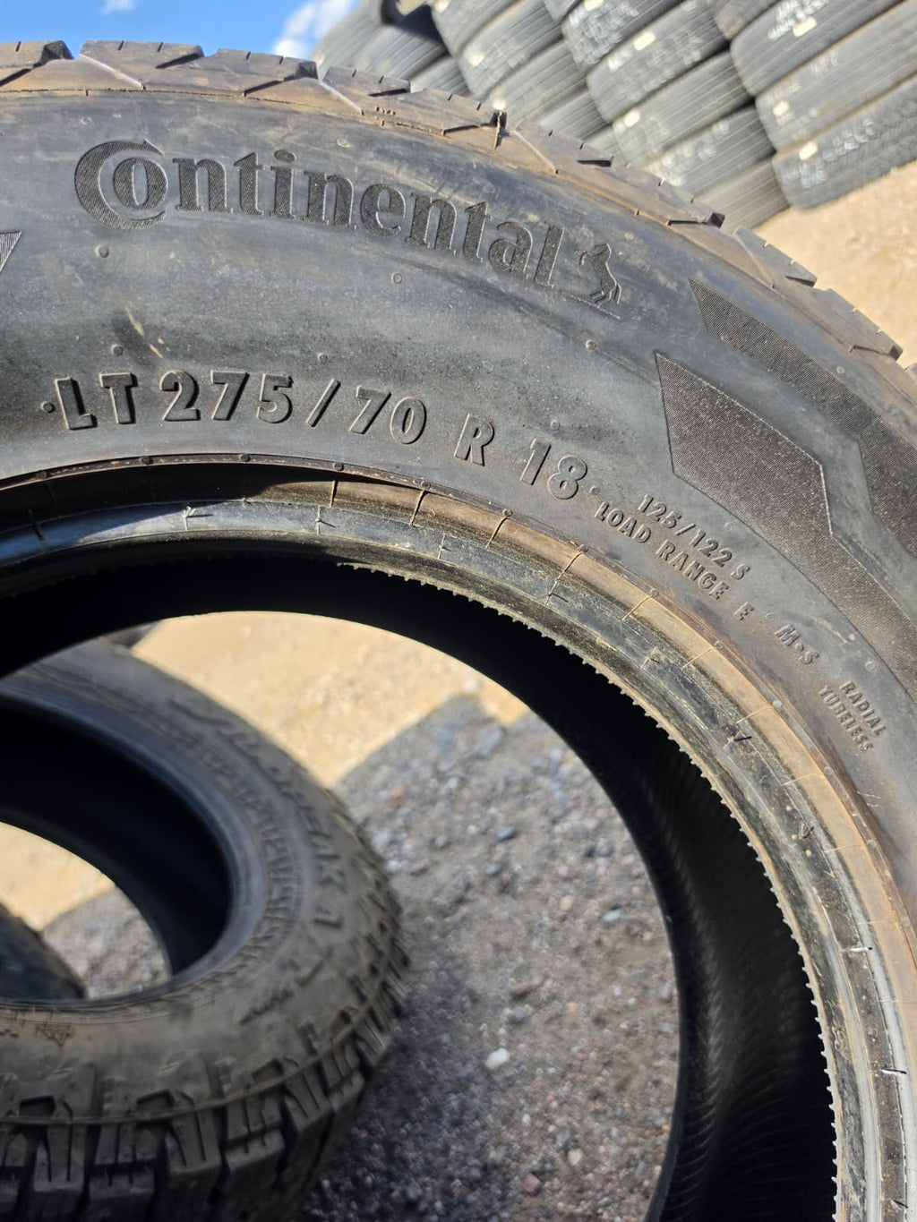 LT275/70R18 Single (1 Used Tire) Continental Terrain Contact HT