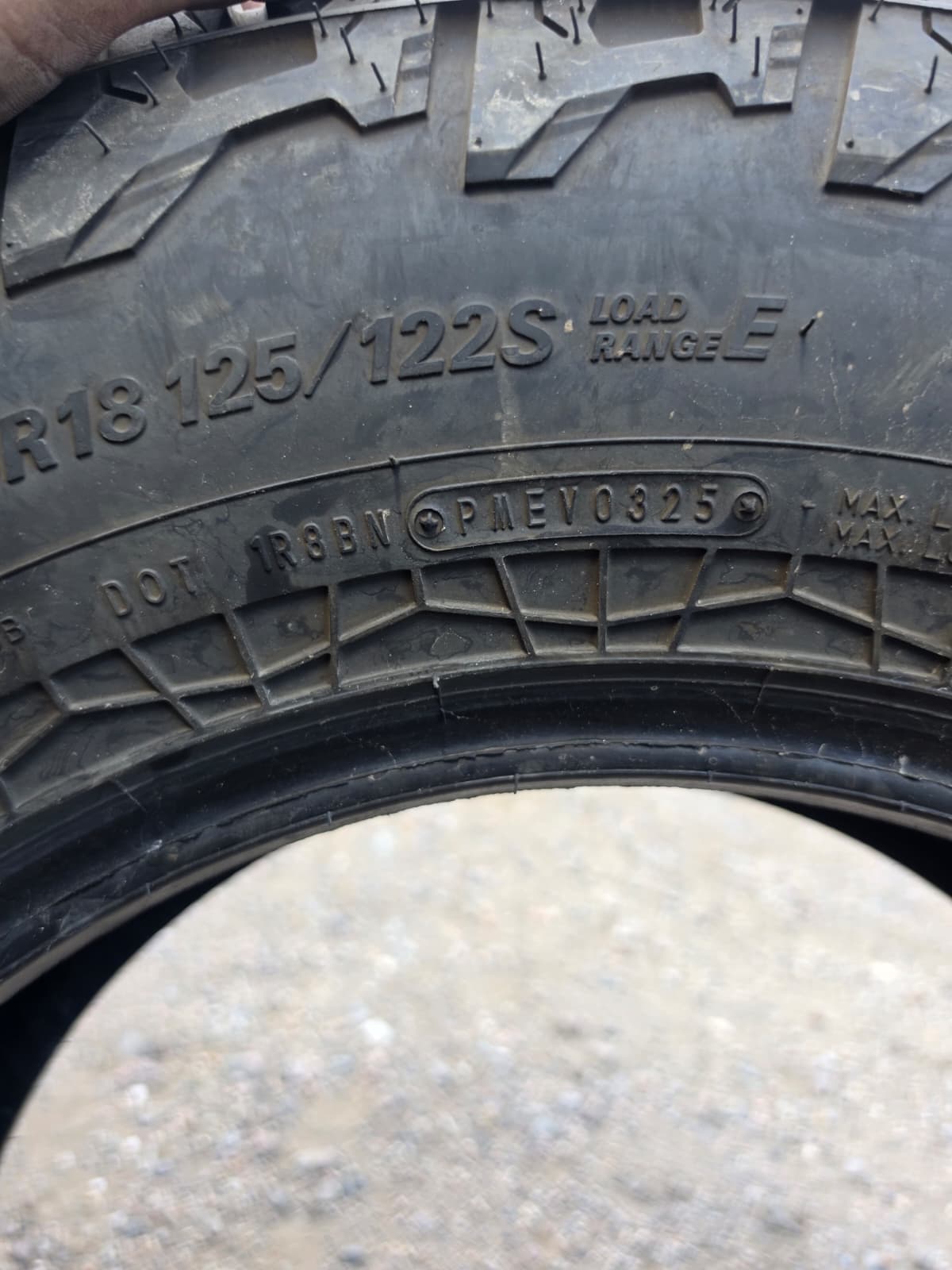 LT275/70R18  Single (1 Used Tire) Falken Wild Peak