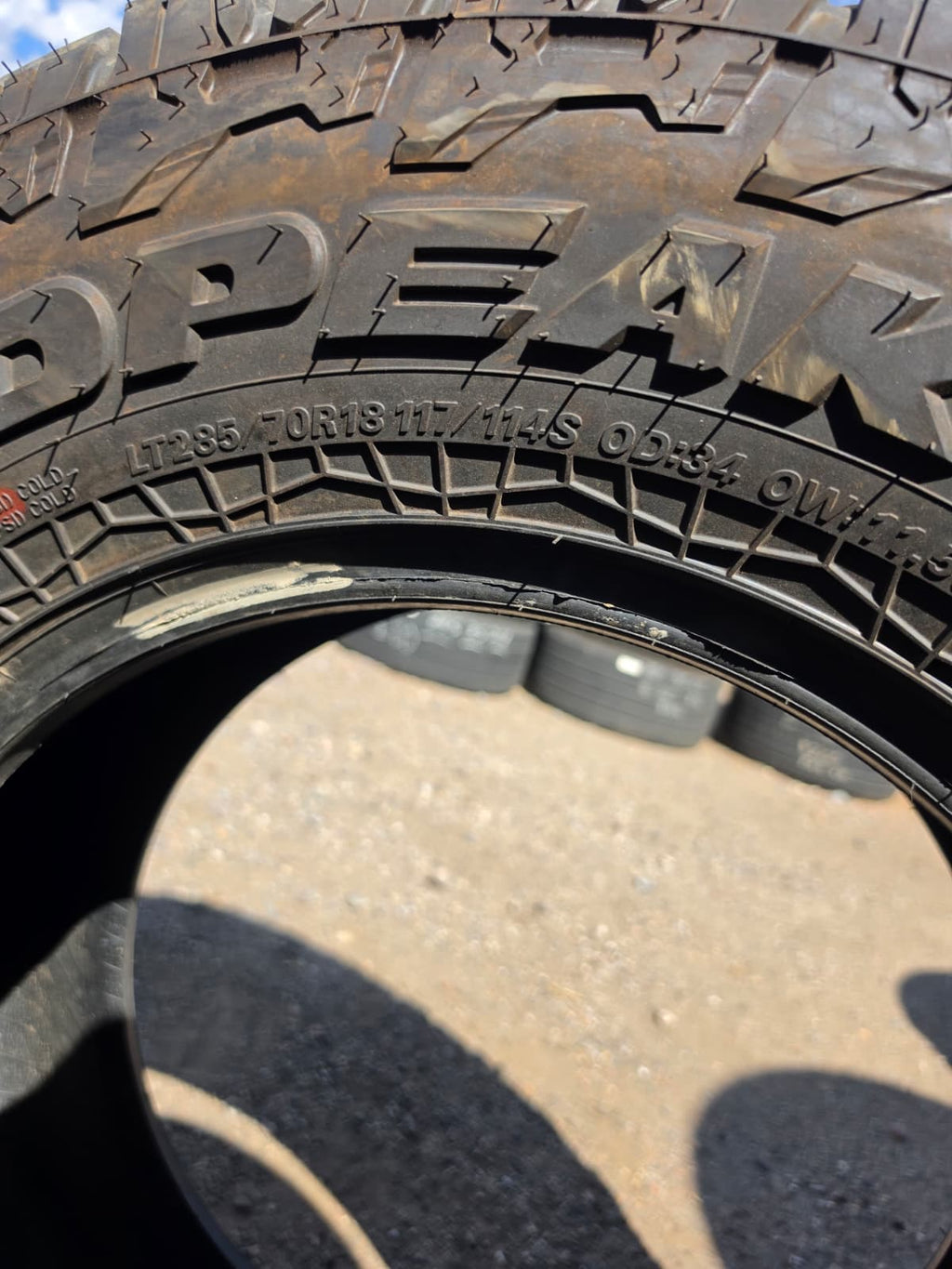 LT285/70R18 Single (1 Used Tire) Falken Wild Peak