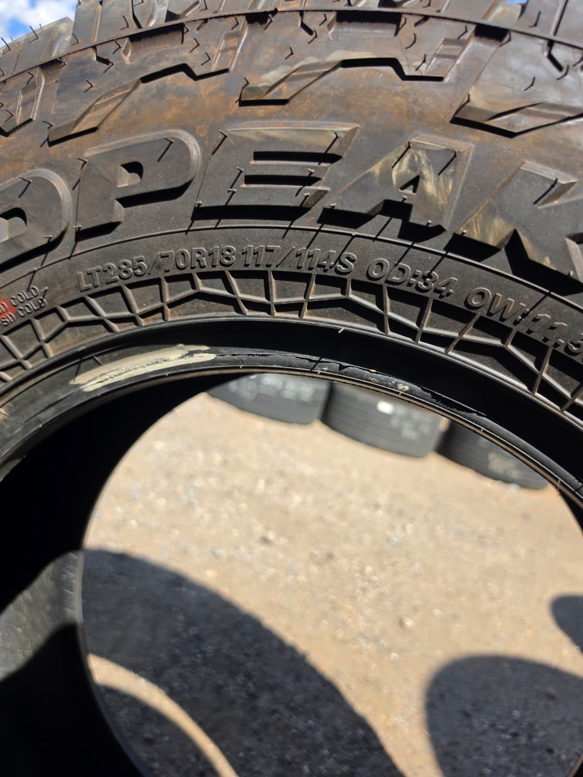LT285/70R18 Single (1 Used Tire) Falken Wild Peak
