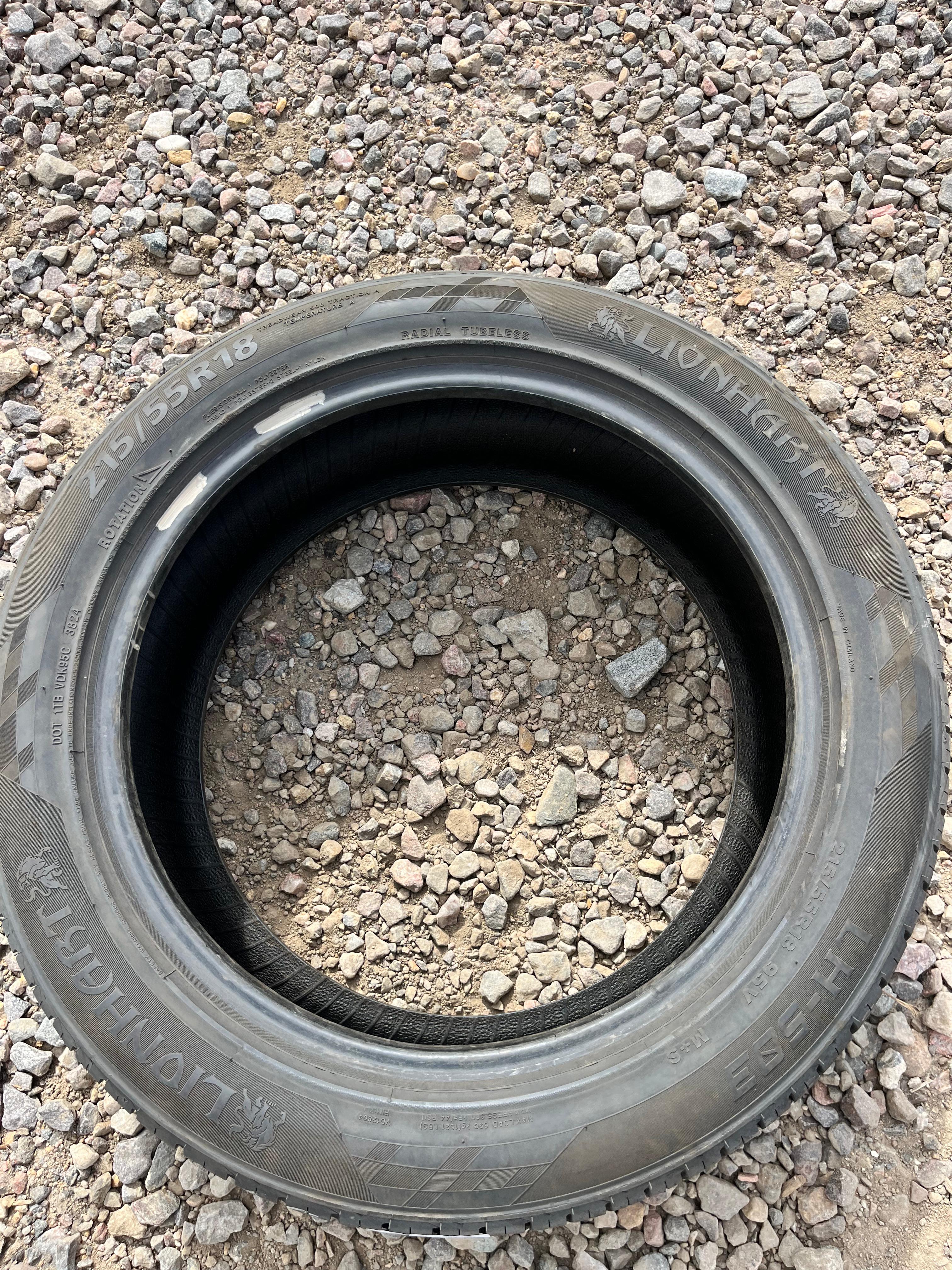 215/55R18 Single (1 Used Tire) LionHart LH-503