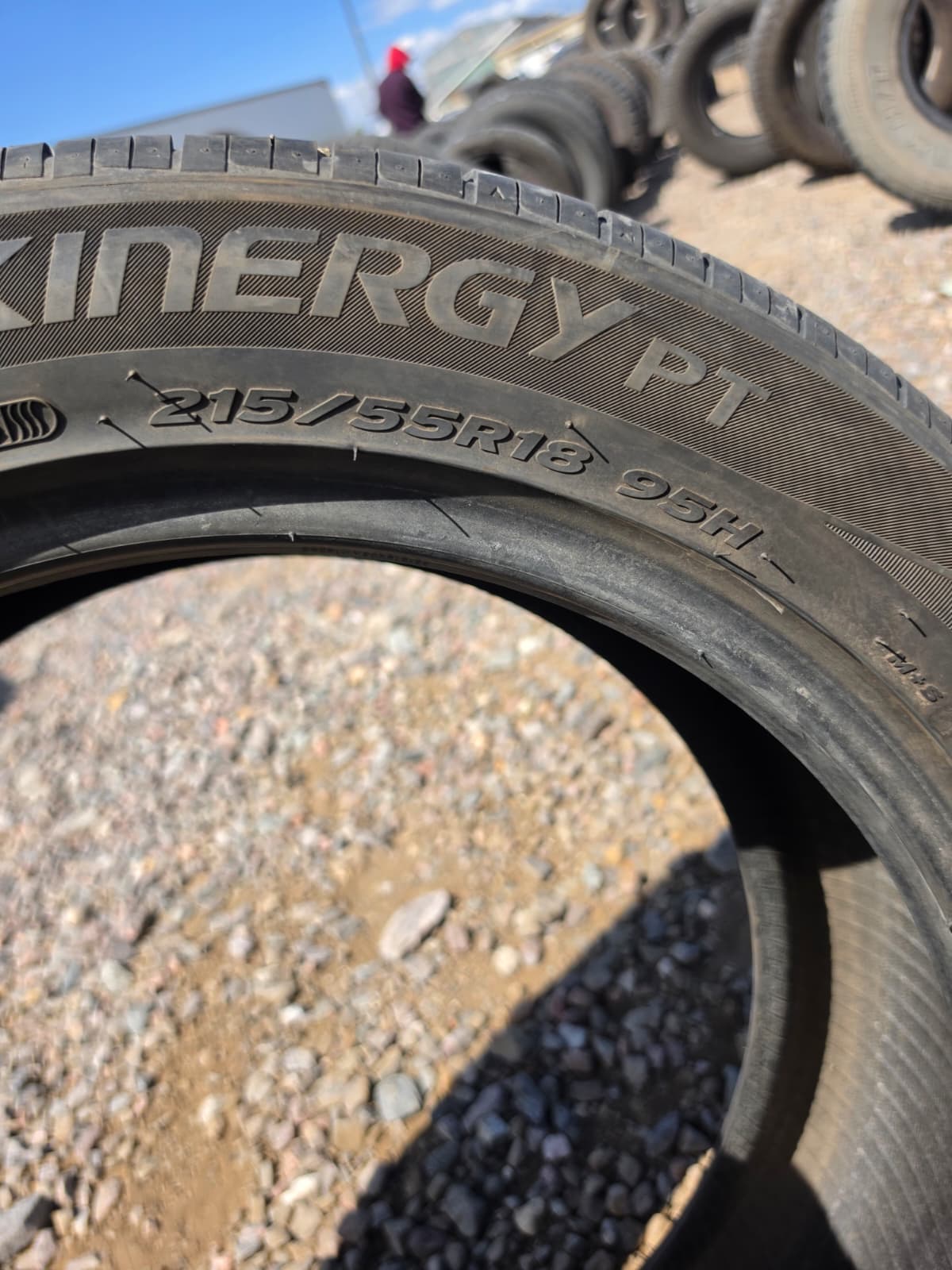 215/55R18 Single (1 Used Tire) Hankook Kinergy PT
