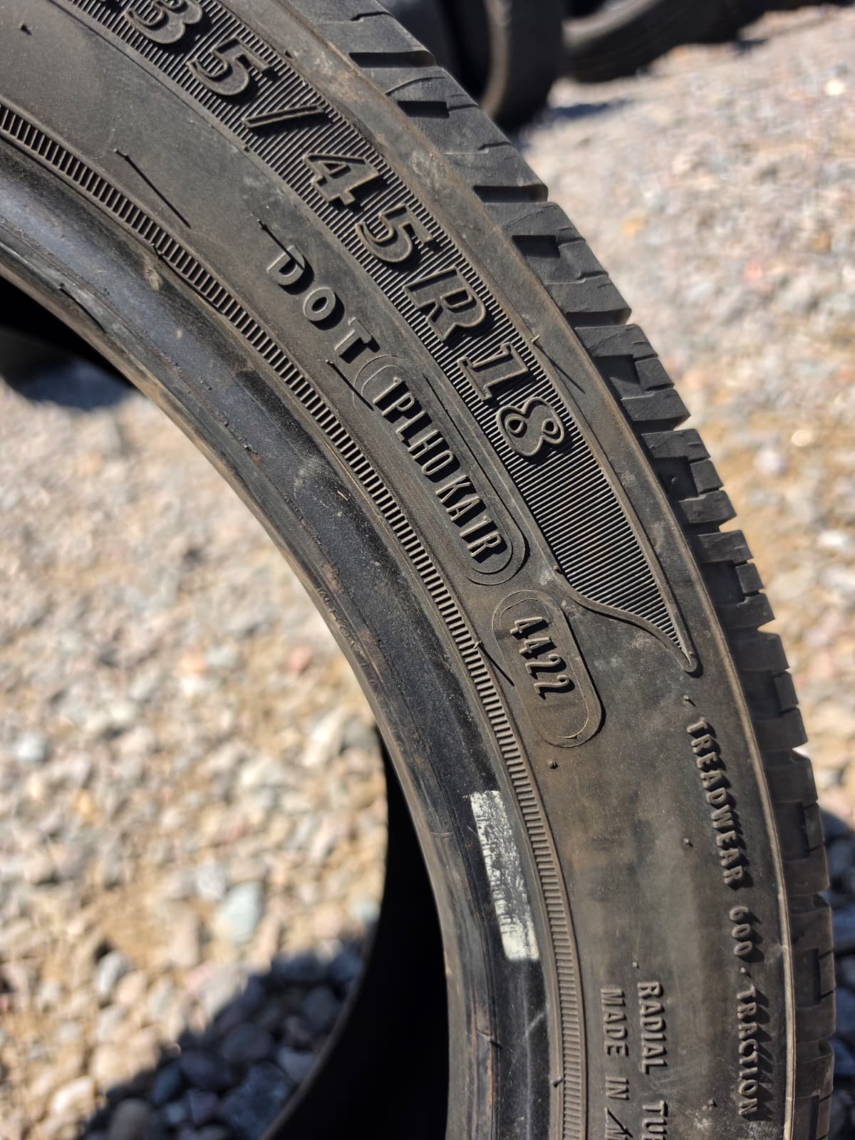 235/45R18 Single (1 Used Tire)  Goodyear Reliant