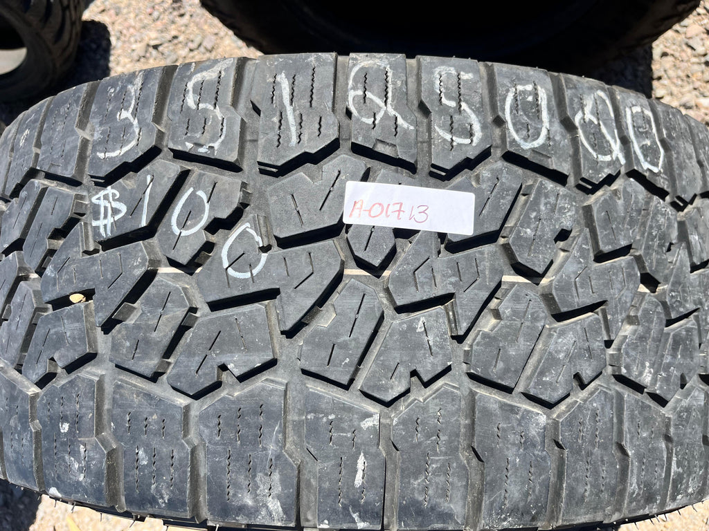 LT35X12.50R20  Single (1 Used Tire) Falken Wildpeak AT3w
