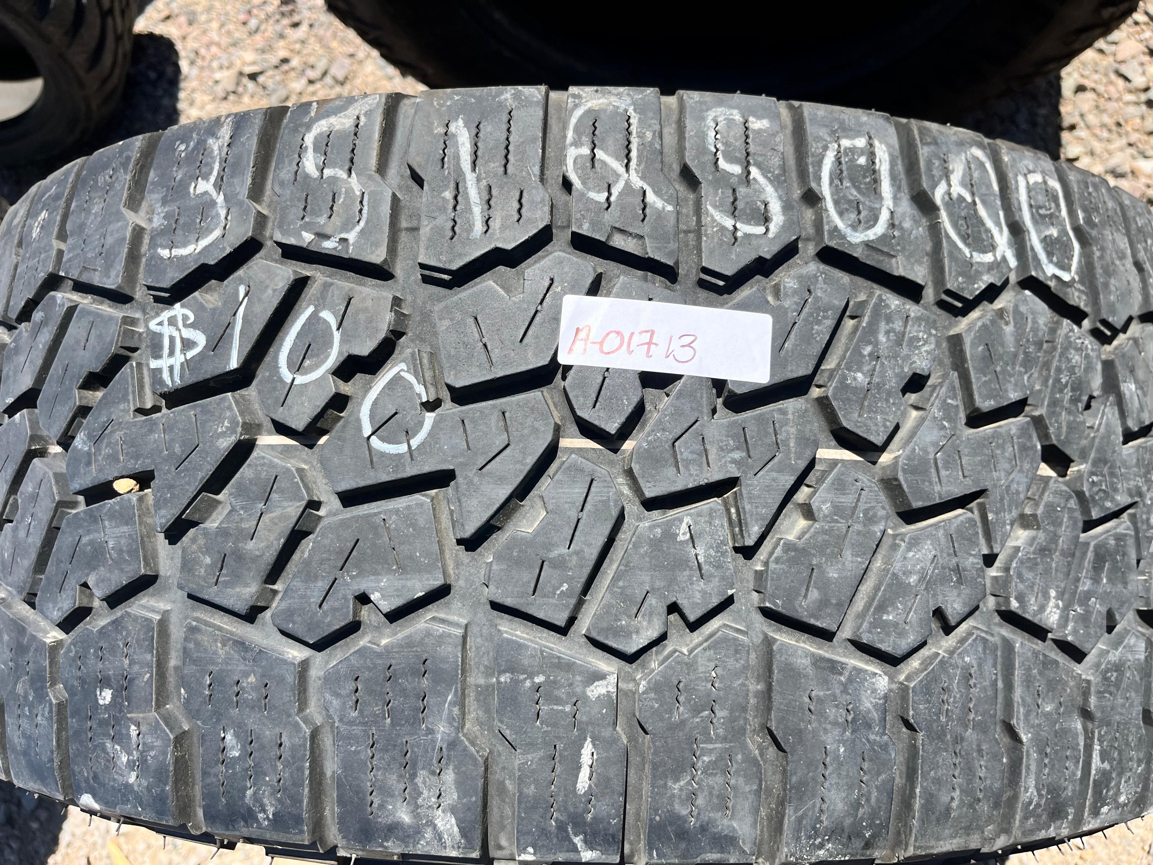 LT35X12.50R20  Single (1 Used Tire) Falken Wildpeak AT3w