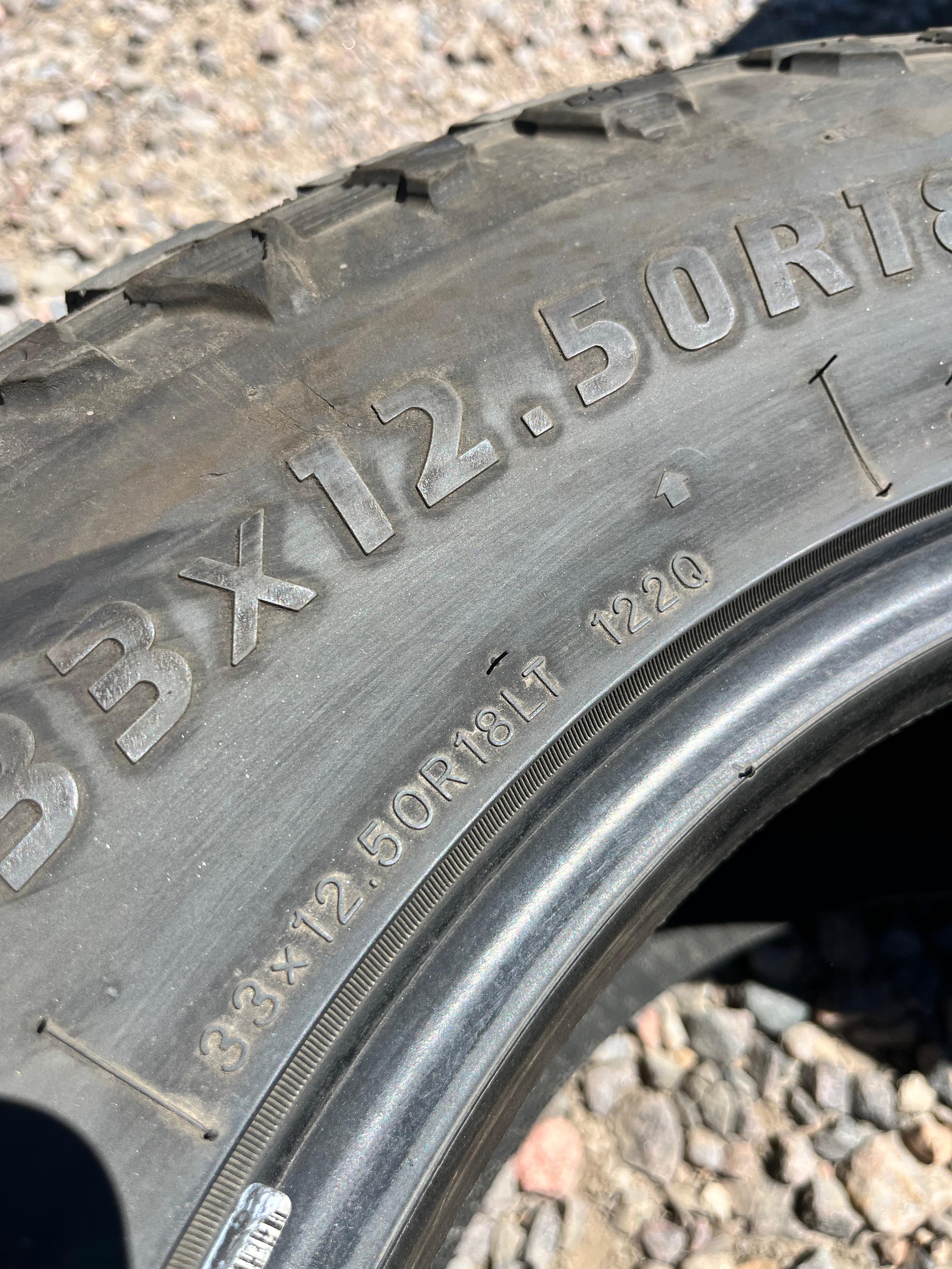 LT33x12.50R18 Single (1 Used Tire) Sailun Terramax RT