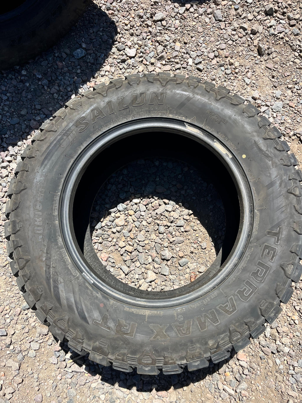 LT33x12.50R18 Single (1 Used Tire) Sailun Terramax RT