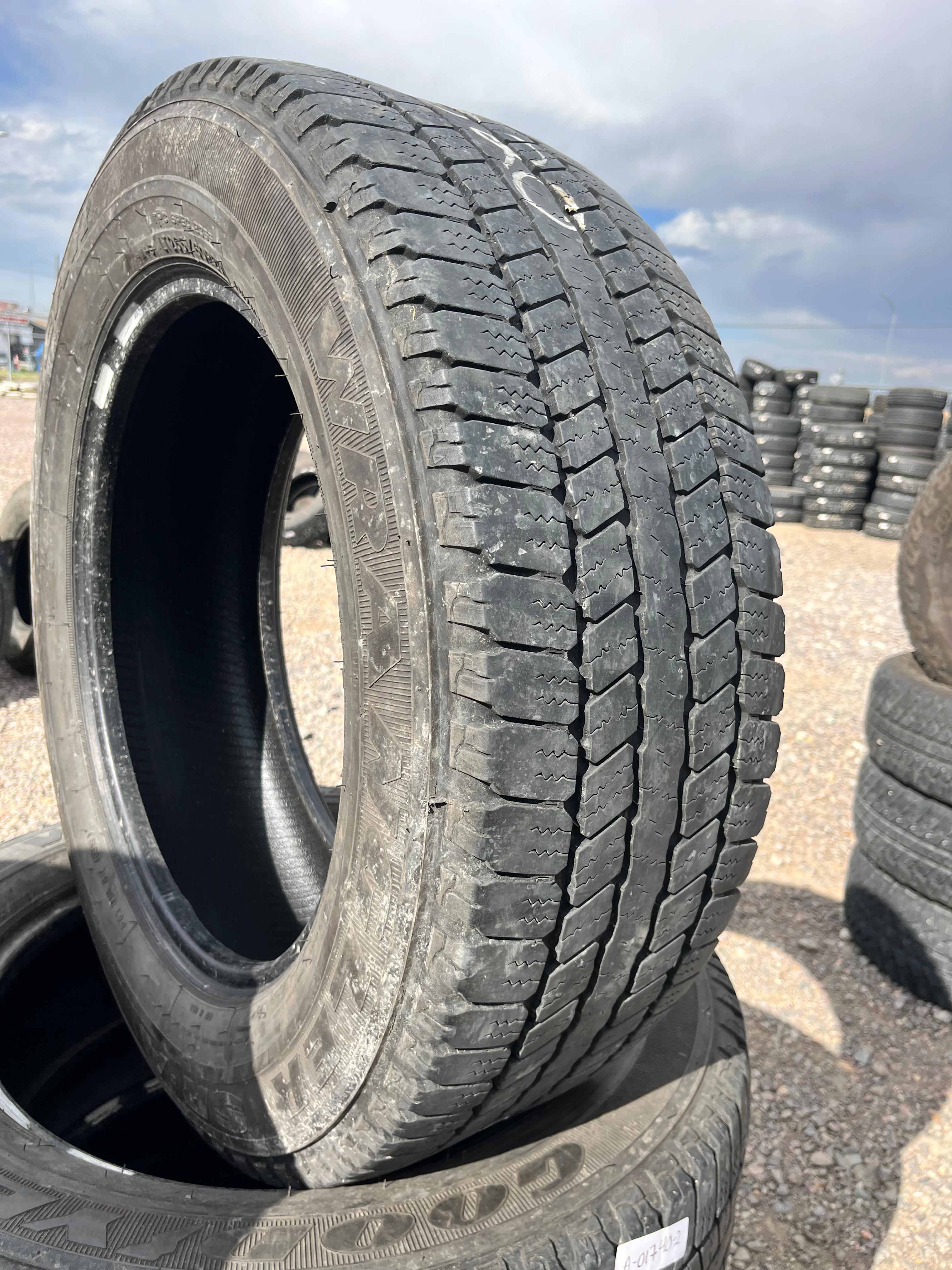 LT265/60R20 Set (4 Used Tires) Goodyear Wrangler SR-A