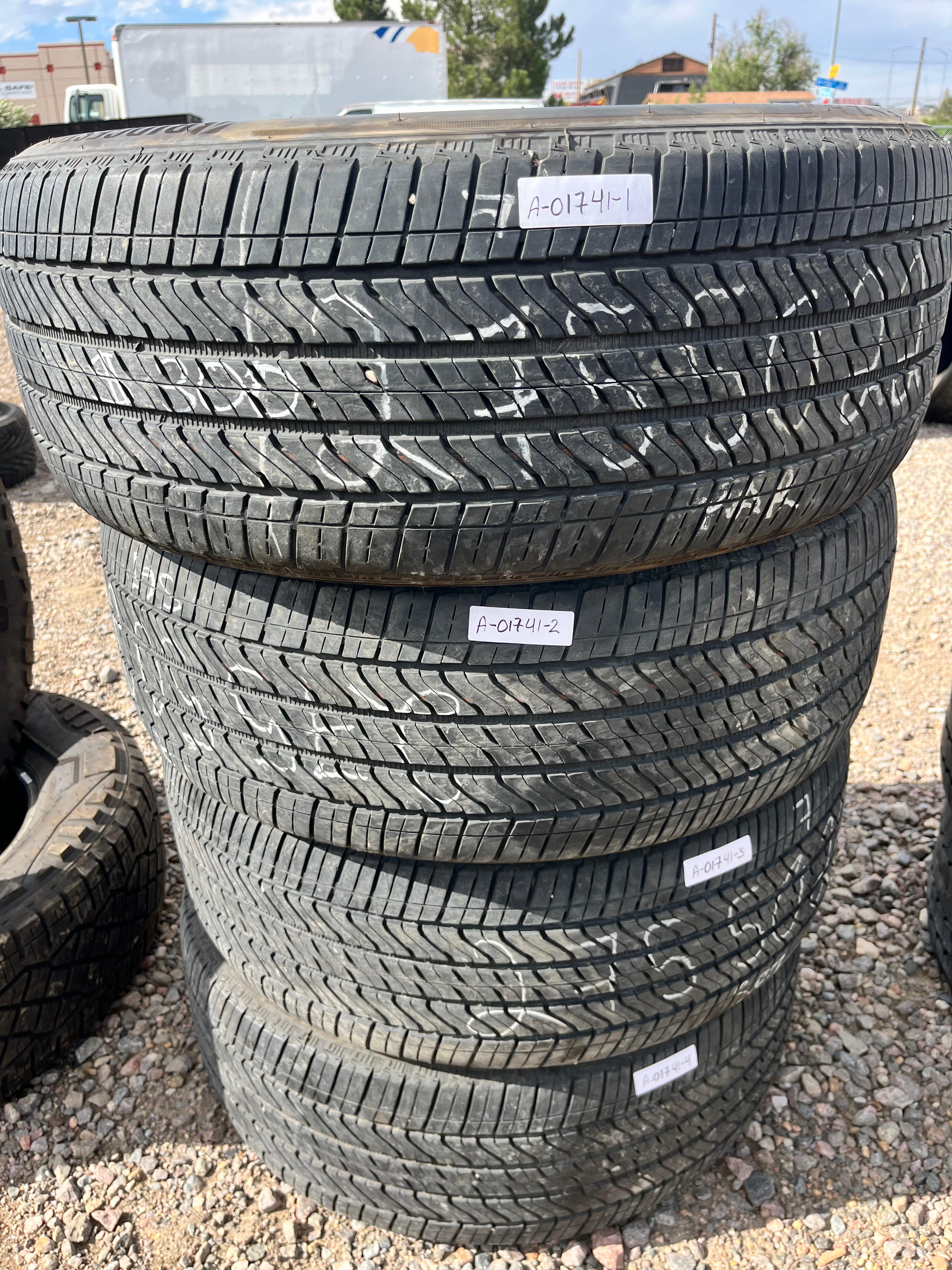 LT275/50R22 Set (4 Used Tires) Bridgestone Alenza