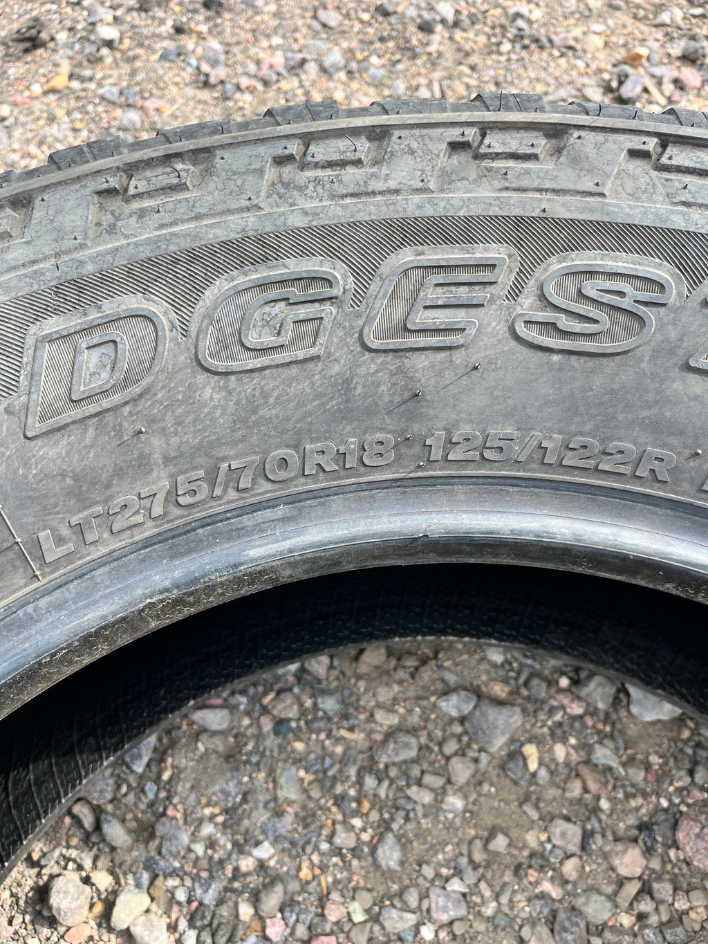 LT275/70R18 Pair (2 Used Tires) Bridgestone Dueler