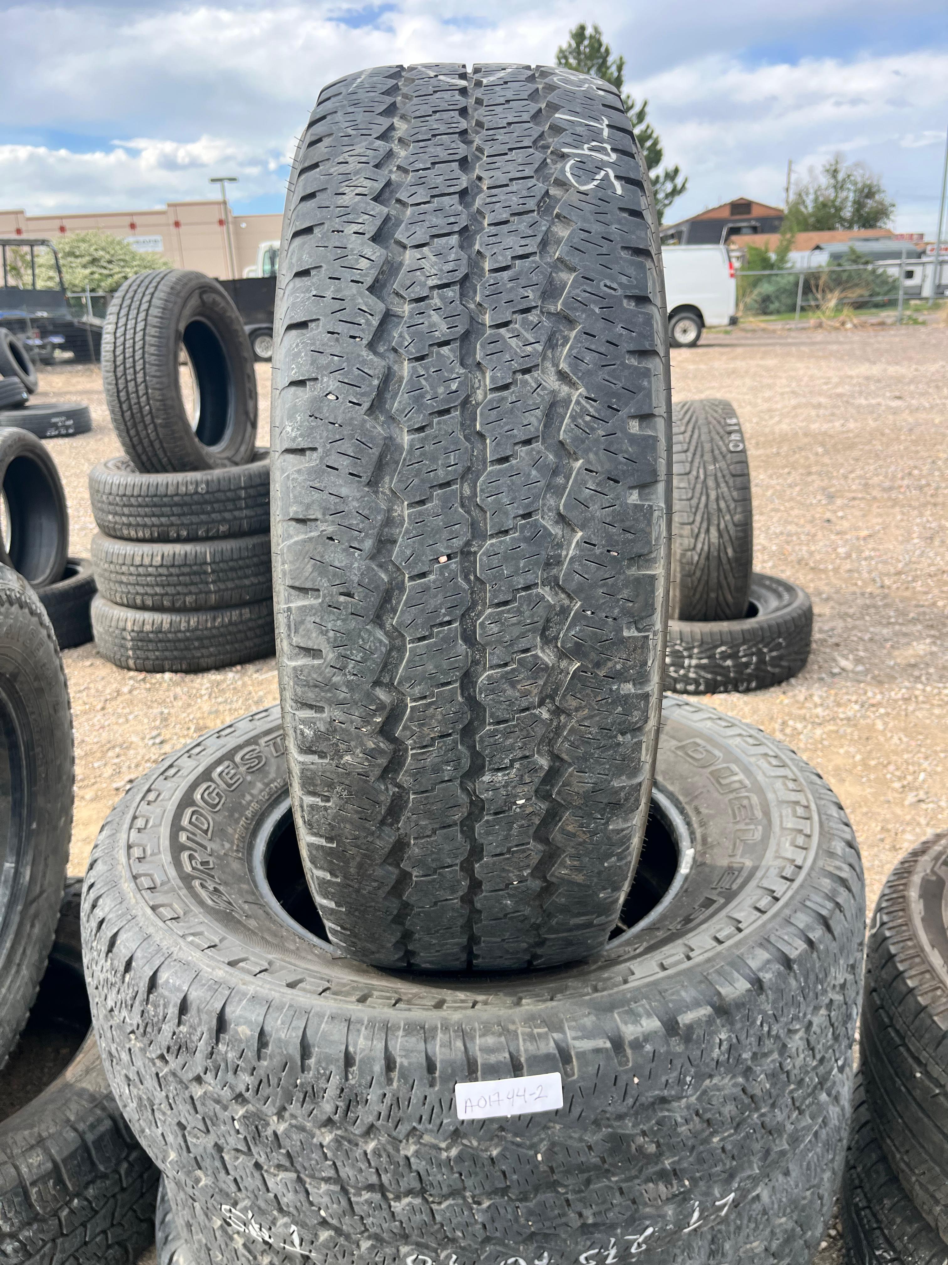 LT275/70R18 Pair (2 Used Tires) Bridgestone Dueler