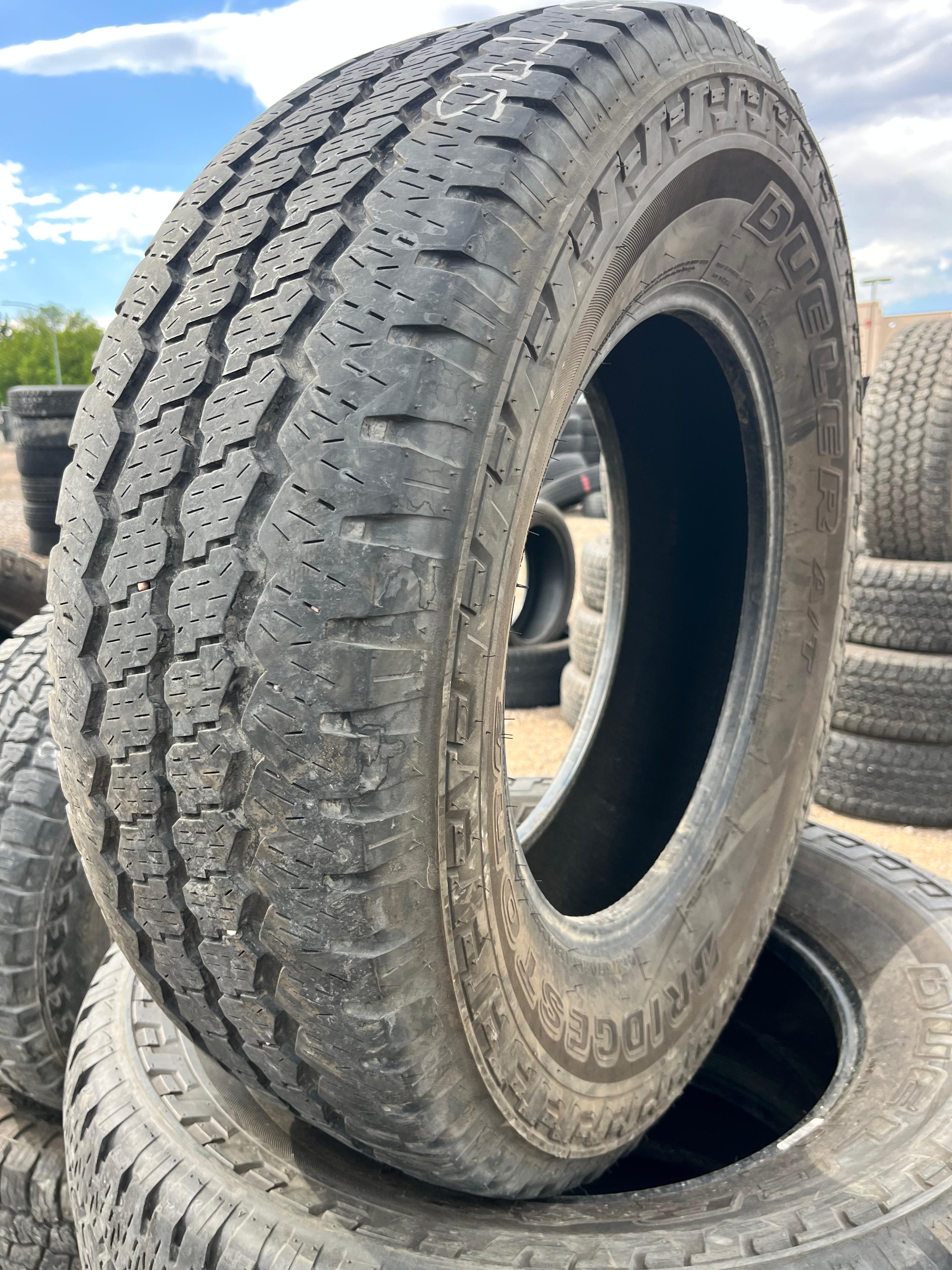 LT275/70R18 Pair (2 Used Tires) Bridgestone Dueler