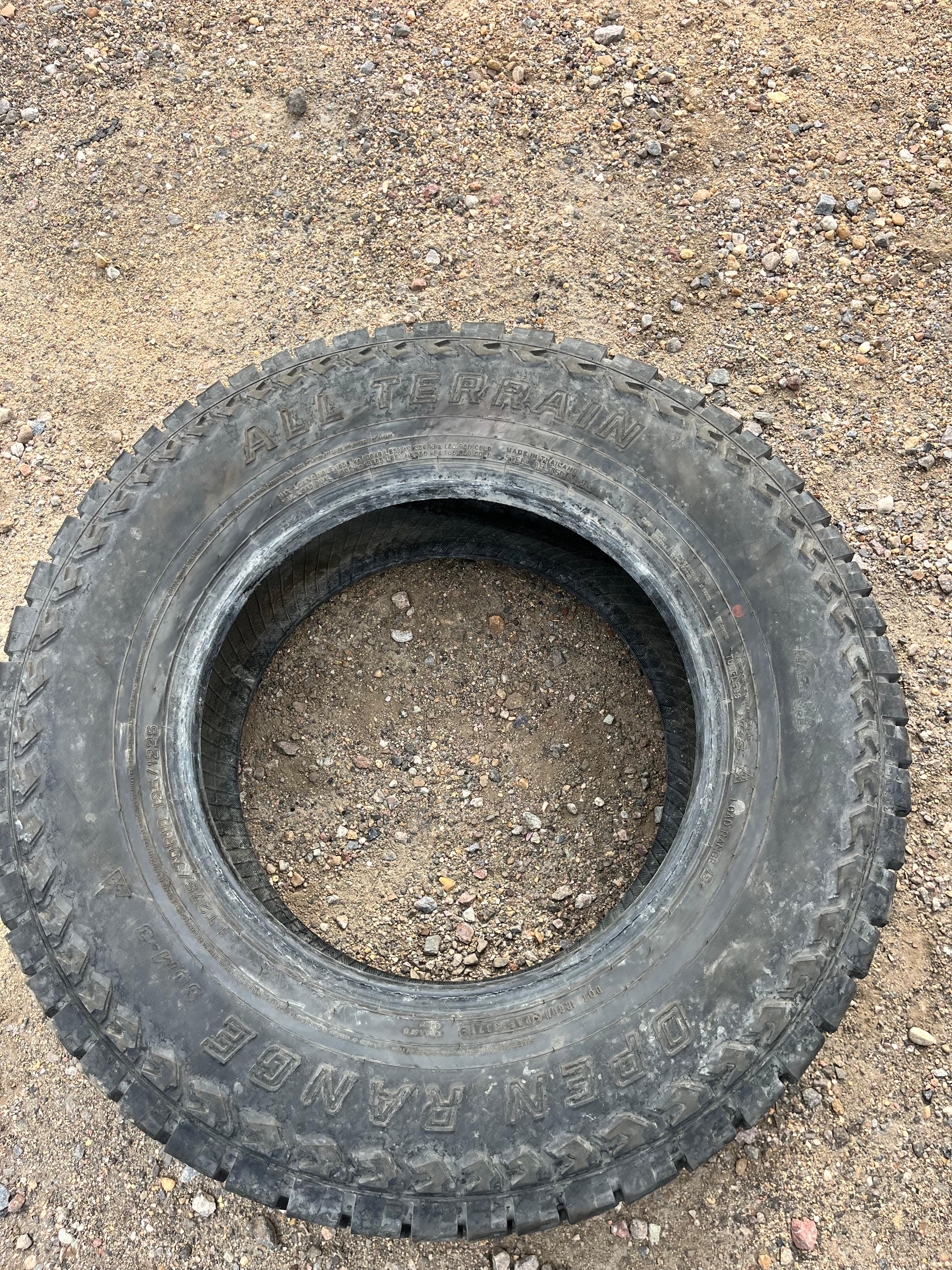 LT275/70R18 Pair (2 Used Tires) Open Range All Terrain SQM-3