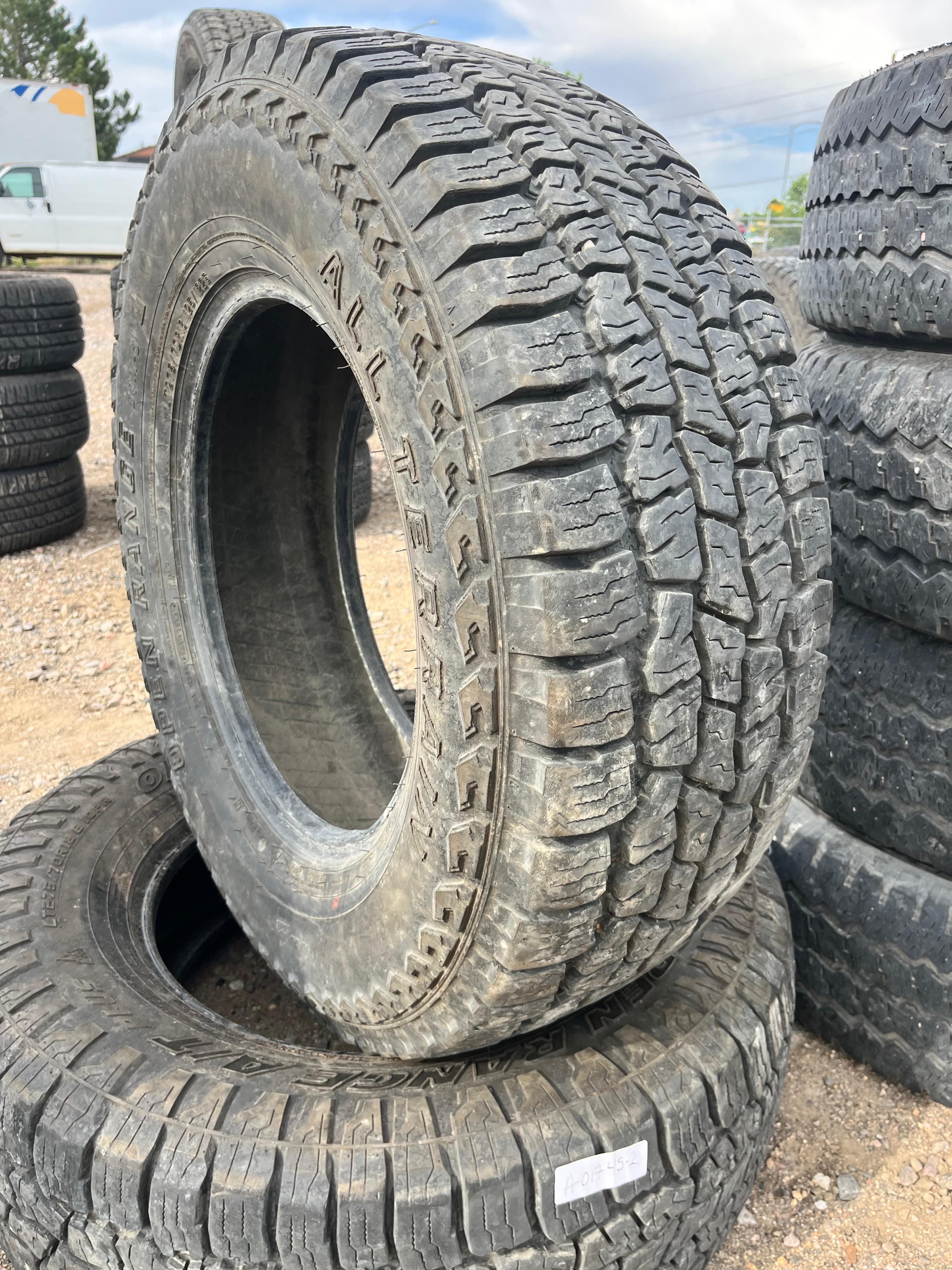 LT275/70R18 Pair (2 Used Tires) Open Range All Terrain SQM-3