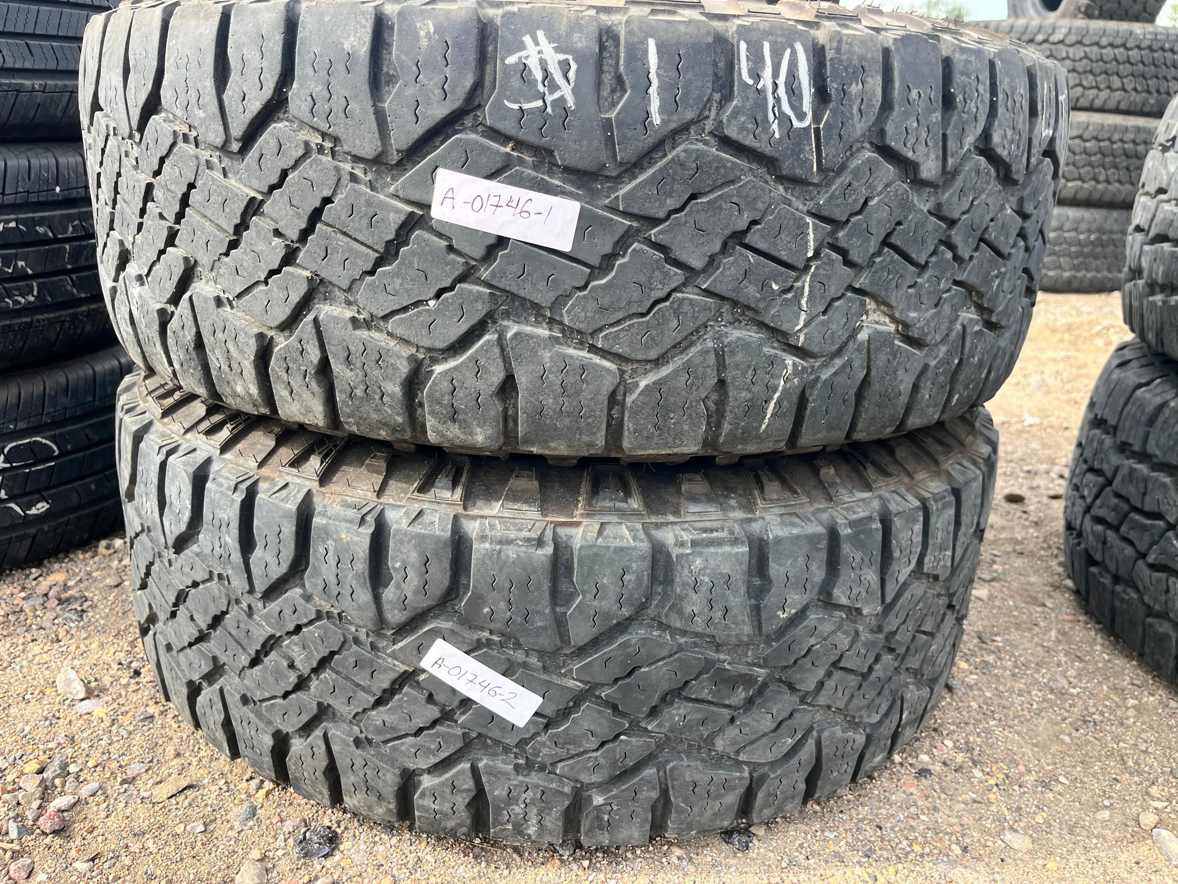 LT275/65R18 Pair (2 Used Tires) Goodyear Wrangler (Duratrac)