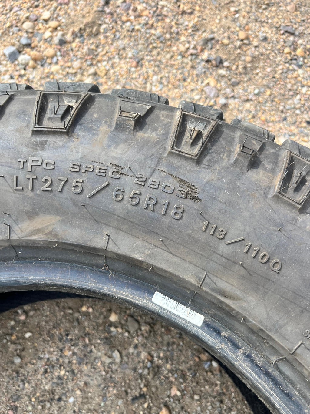 LT275/65R18 Pair (2 Used Tires) Goodyear Wrangler (Duratrac)