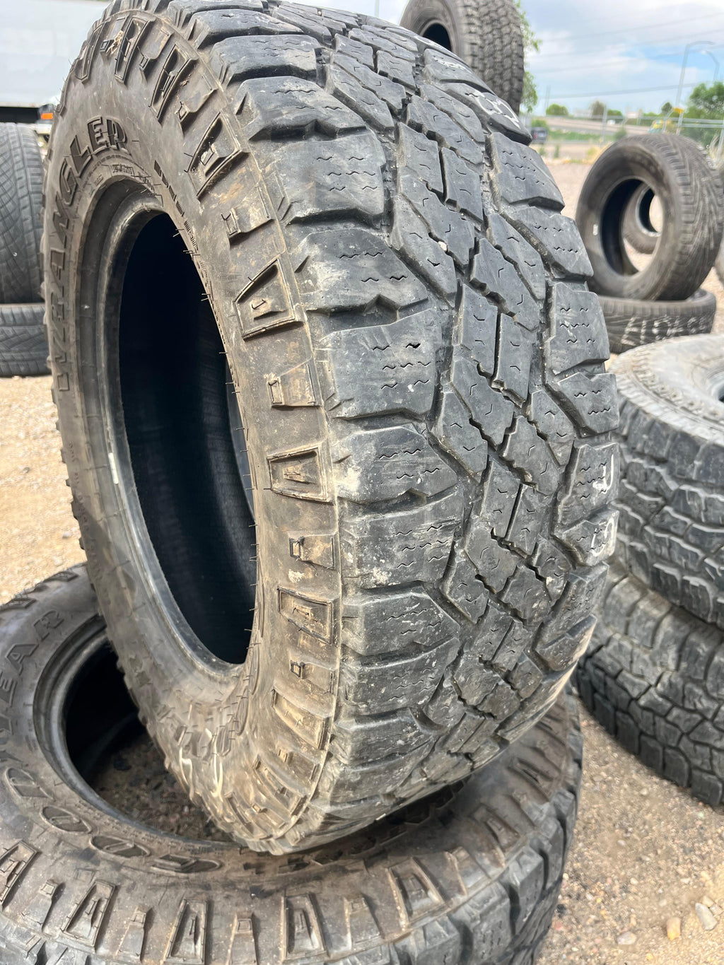 LT275/65R18 Pair (2 Used Tires) Goodyear Wrangler (Duratrac)
