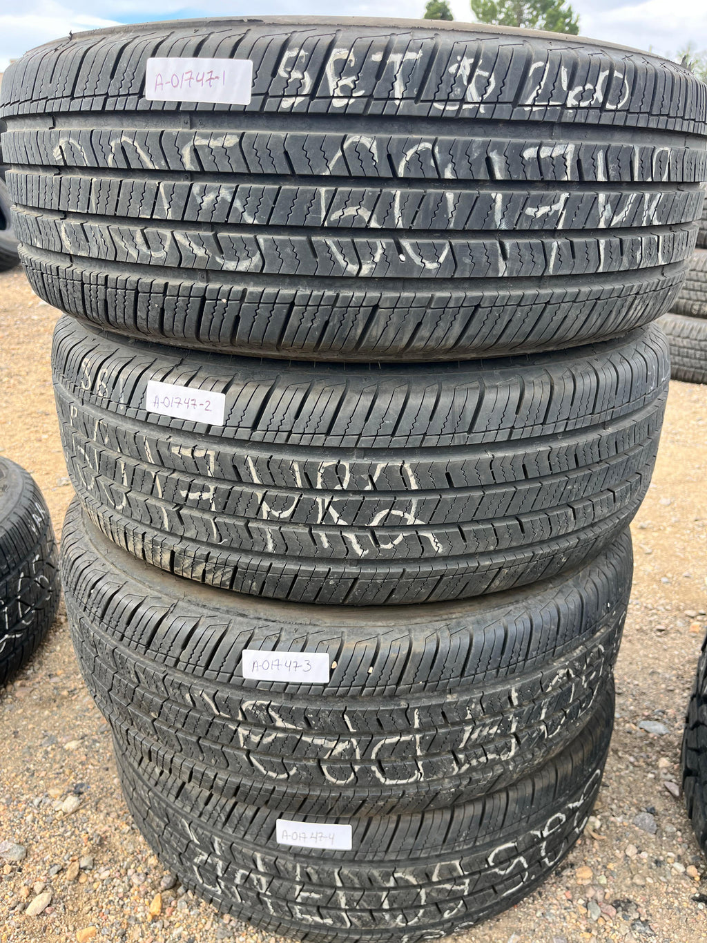 225/60R17 Set (4 Like New Tires) Arizonian Silver Edition