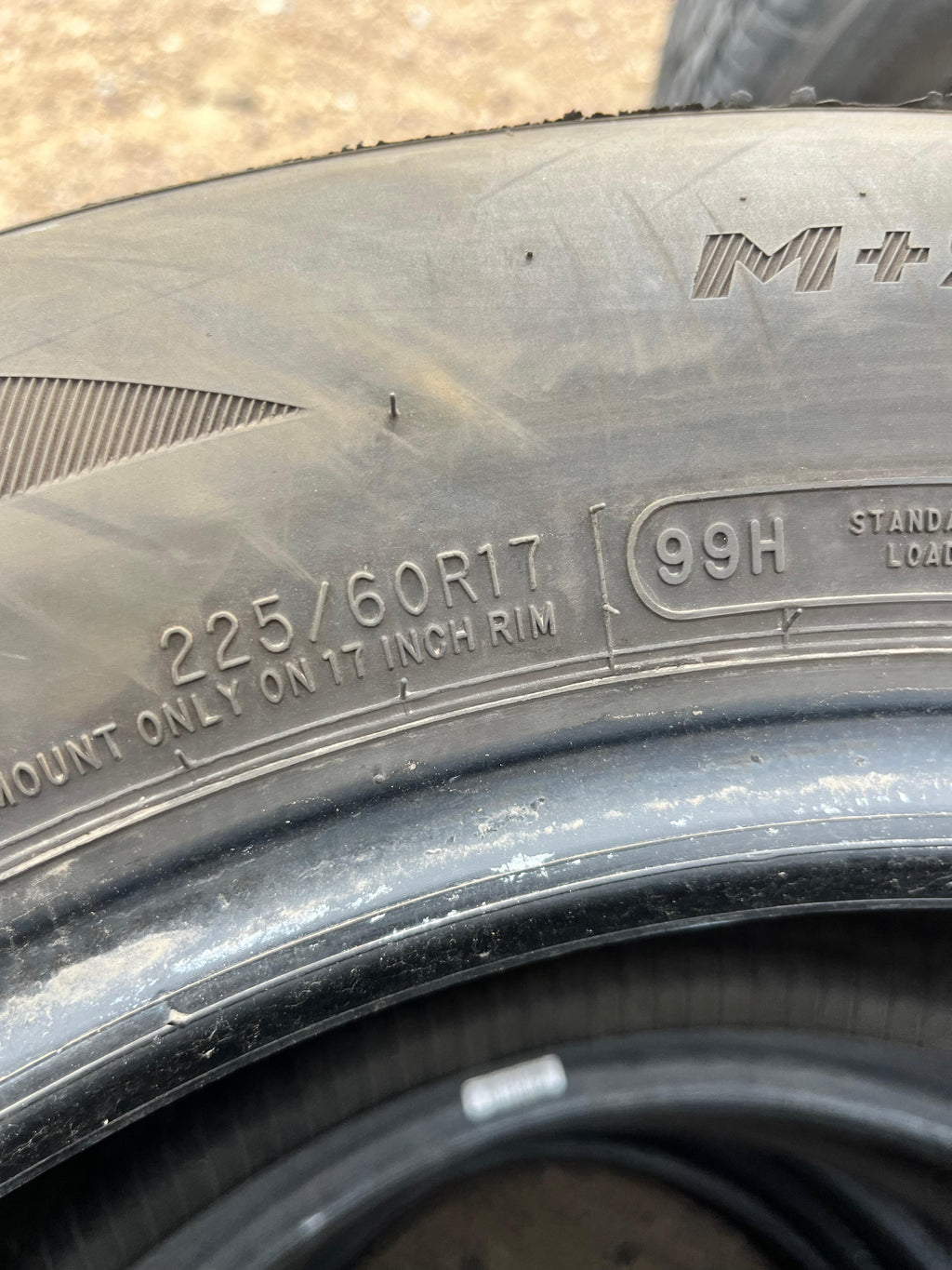 225/60R17 Set (4 Like New Tires) Arizonian Silver Edition