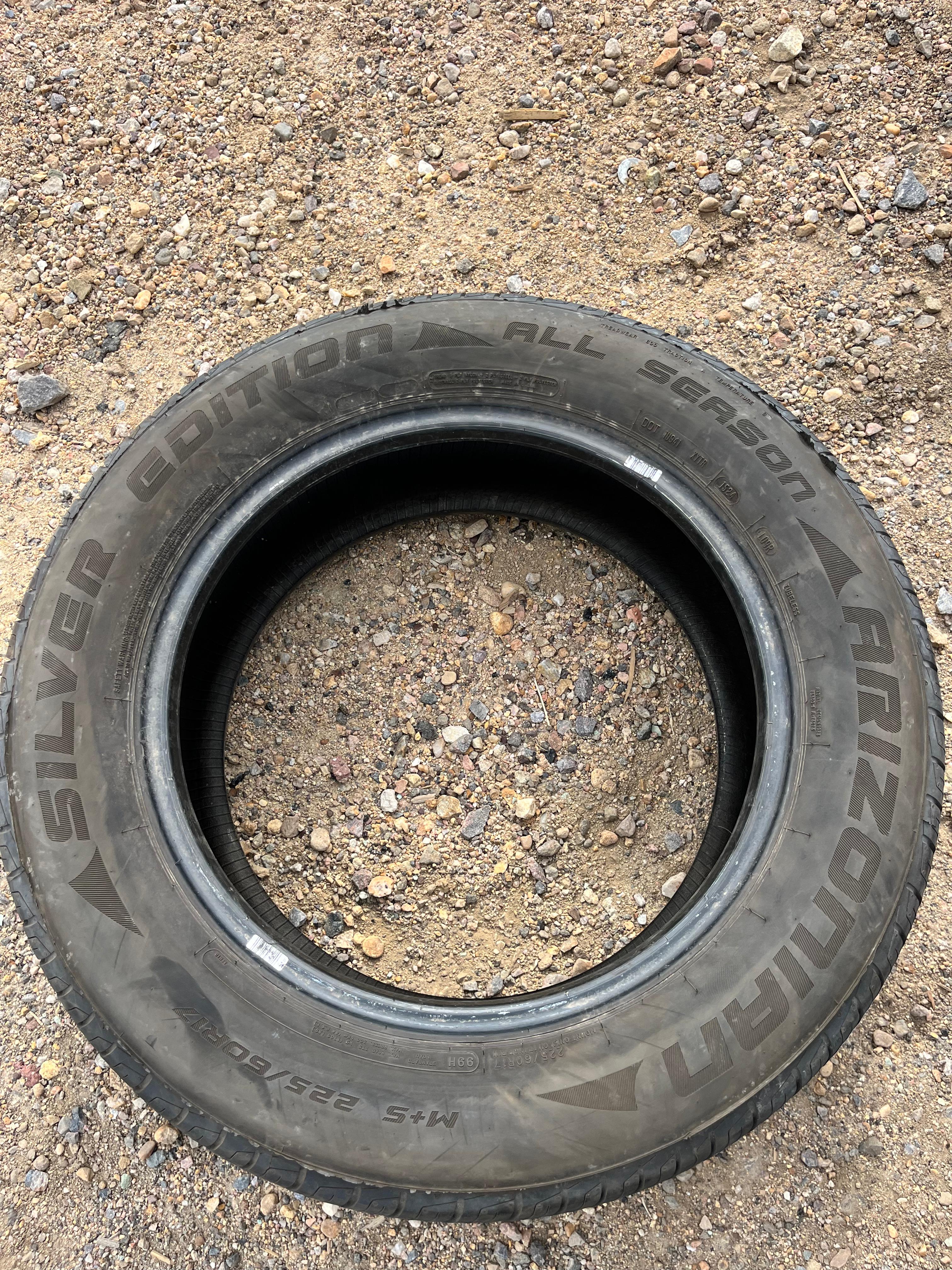 225/60R17 Set (4 Like New Tires) Arizonian Silver Edition