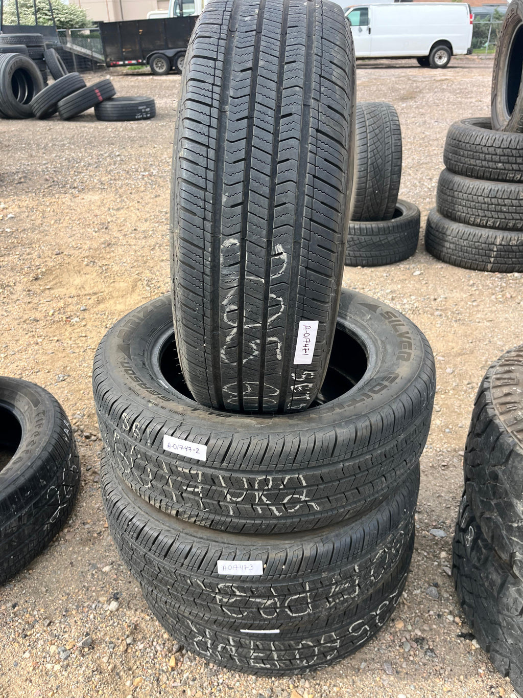 225/60R17 Set (4 Like New Tires) Arizonian Silver Edition