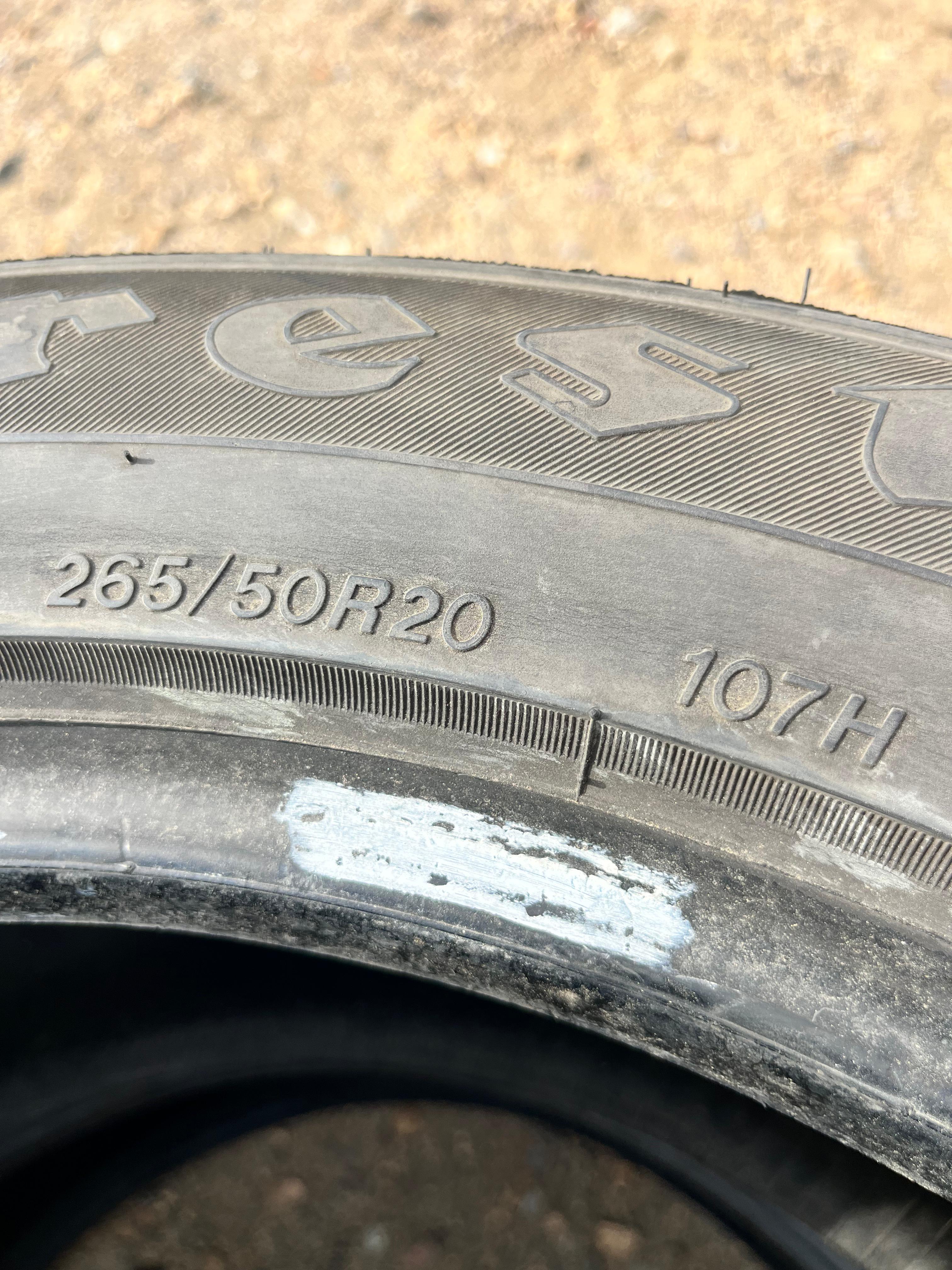 265/50R20 Pair (2 Used Tires) Firestone Destination LE2