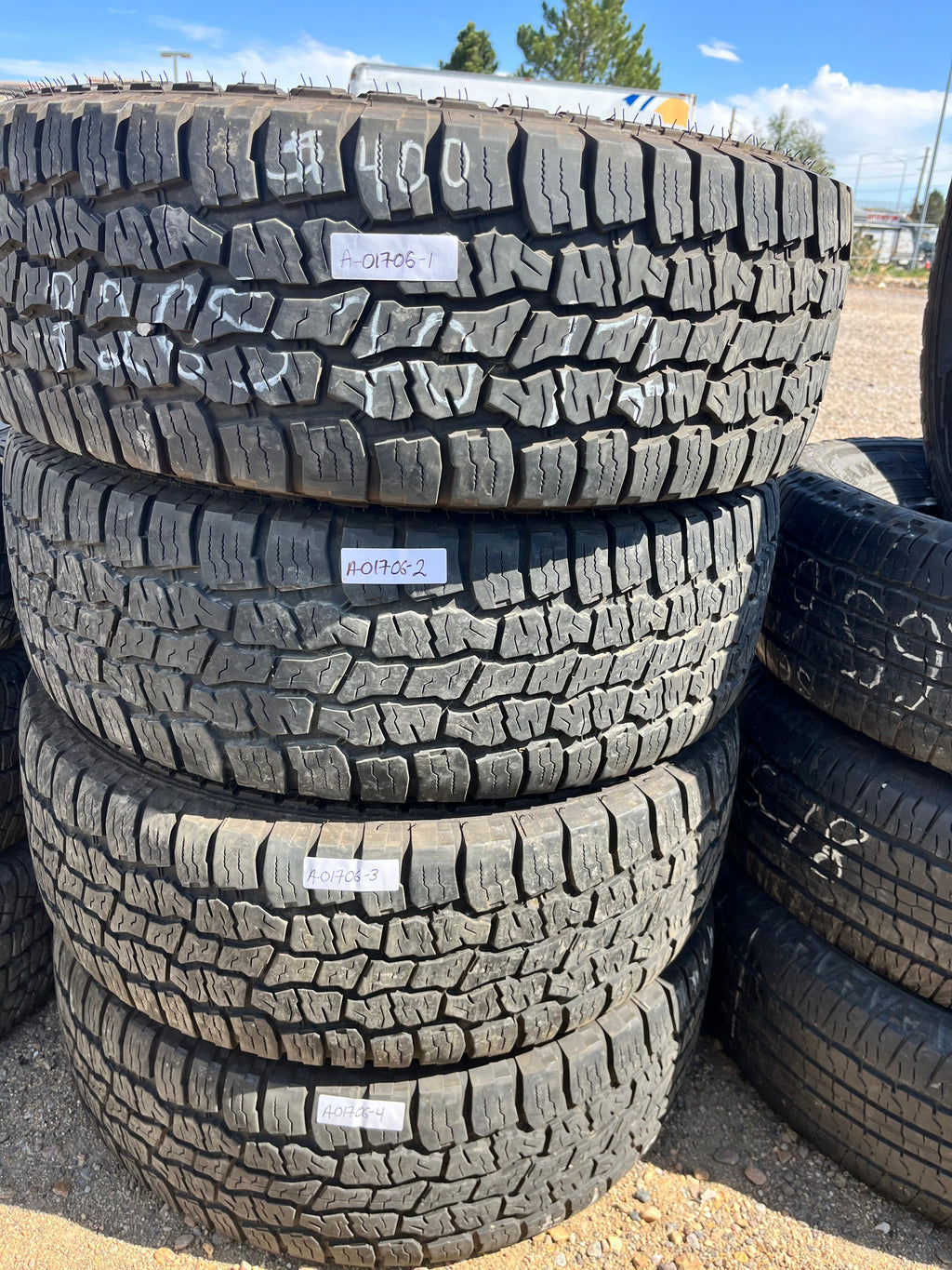 265/70R17 Set (4 Used Tires) Open Range All Terrain SQM-3