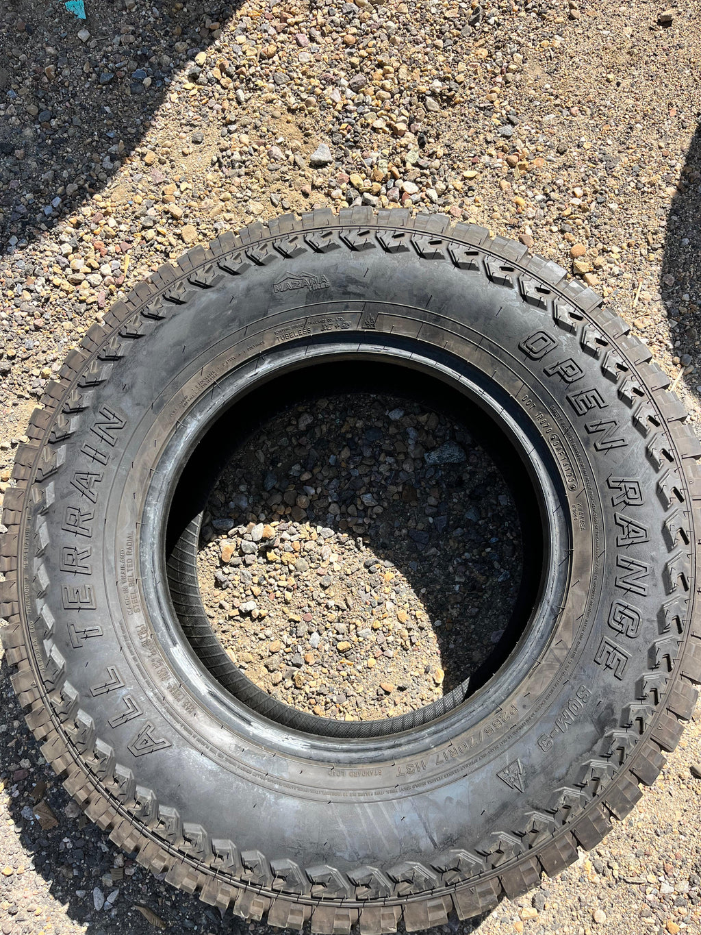 265/70R17 Set (4 Used Tires) Open Range All Terrain SQM-3