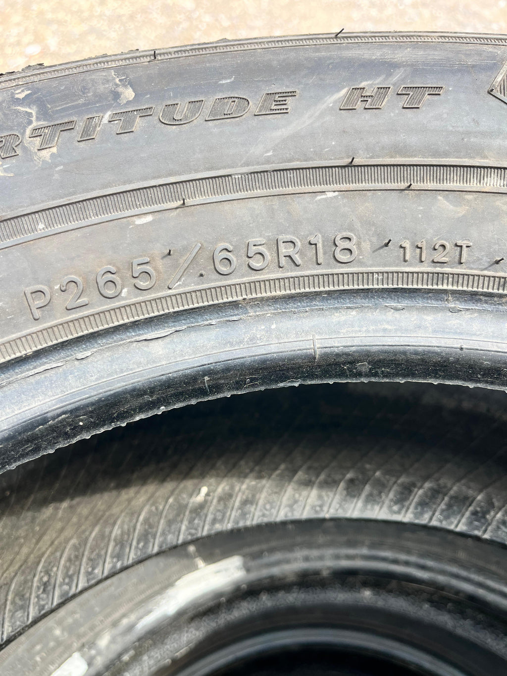 265/65R18 Set (4 Used Tires) Goodyear Wrangler (Portitude HT)