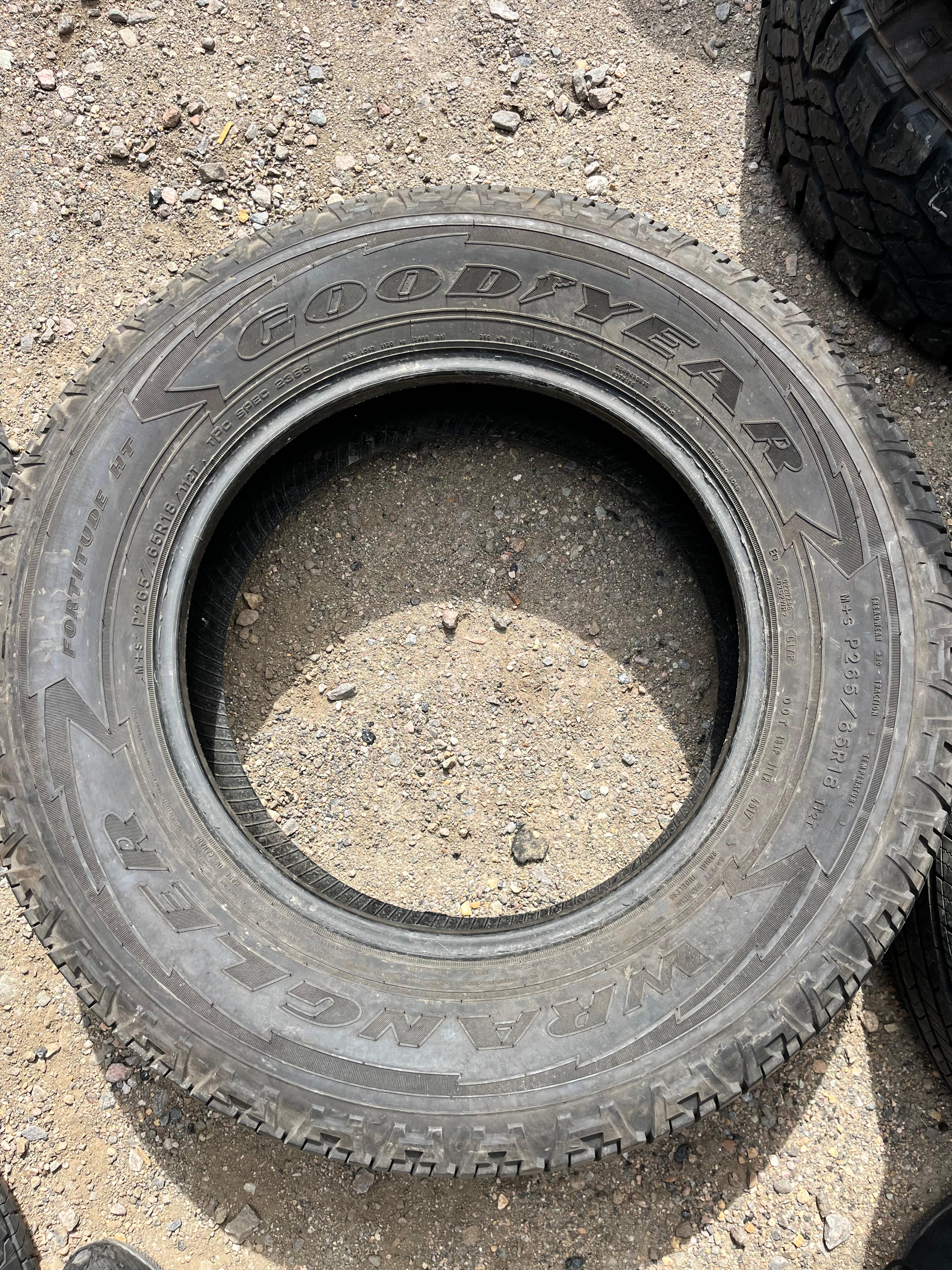 265/65R18 Set (4 Used Tires) Goodyear Wrangler (Portitude HT)