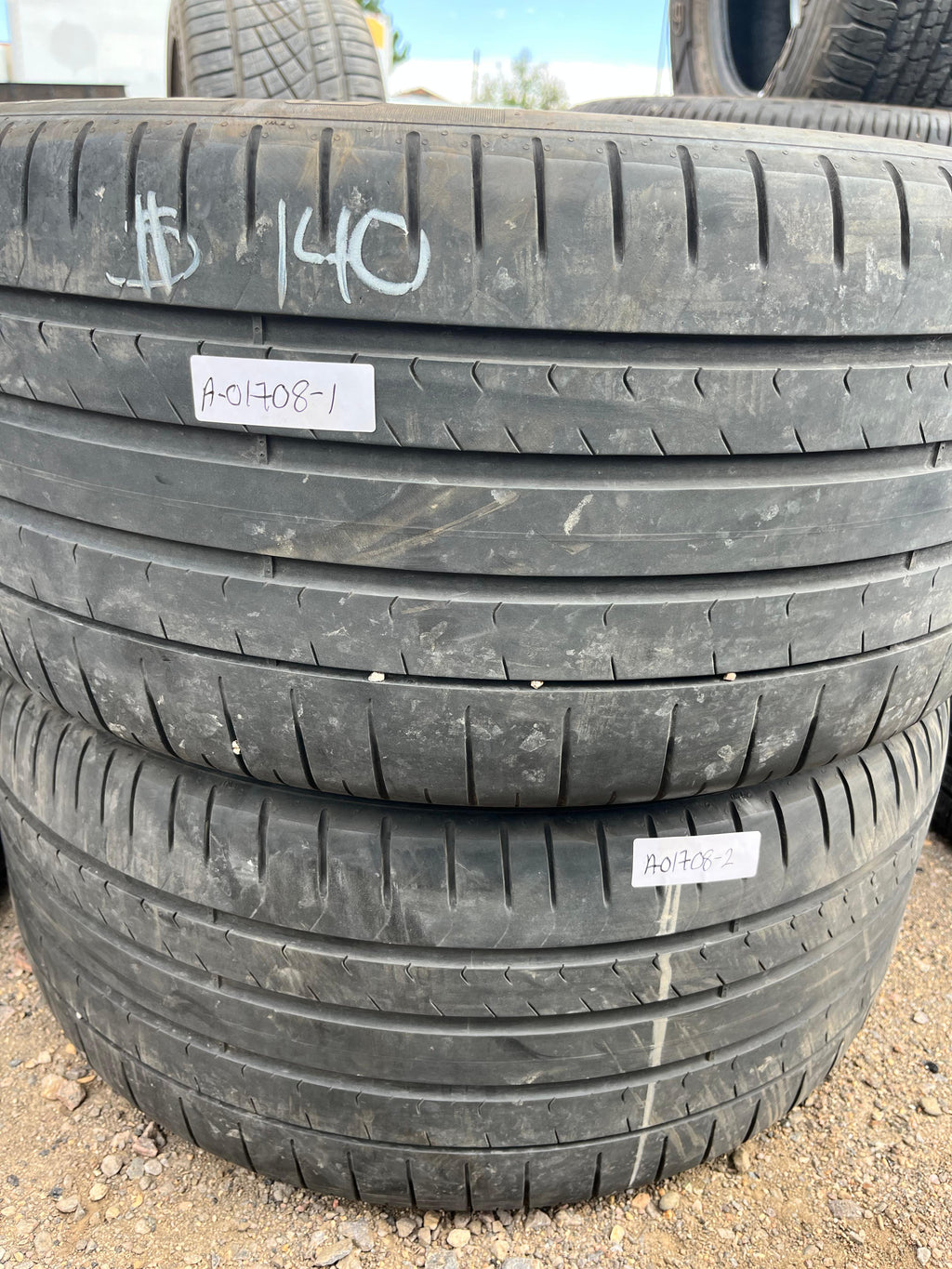 315/35R22 Pair (2 Used Tires) PIRELLI P-Zero