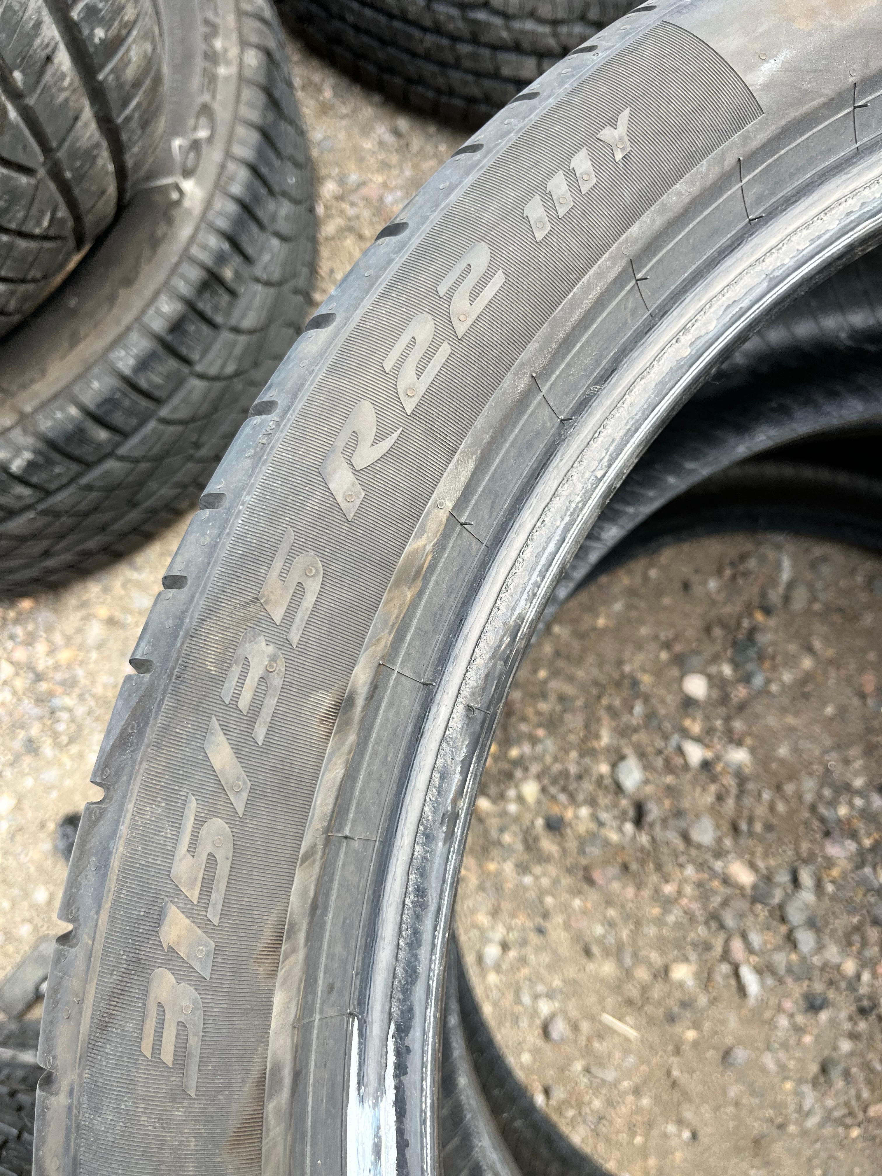 315/35R22 Pair (2 Used Tires) PIRELLI P-Zero
