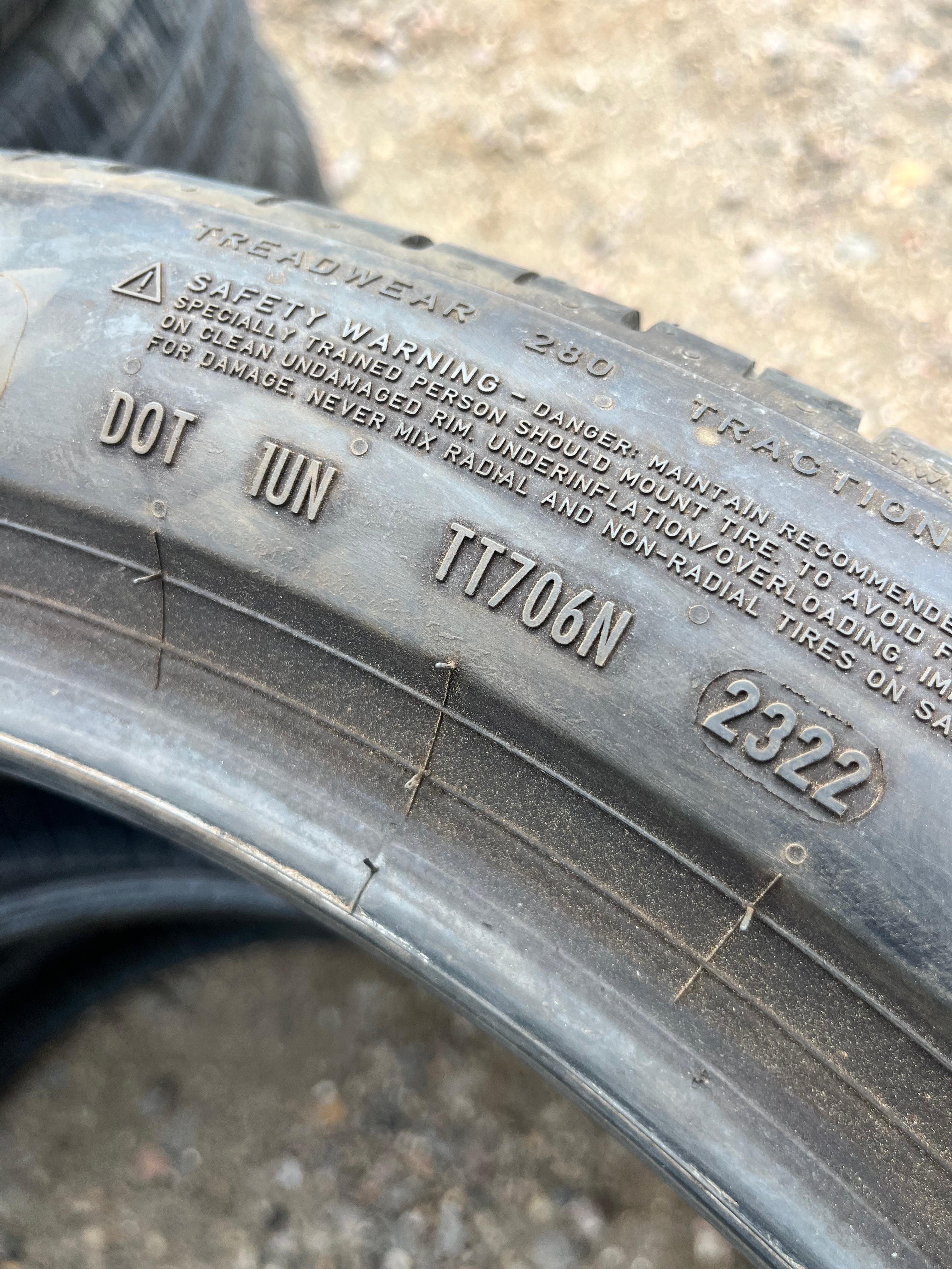 315/35R22 Pair (2 Used Tires) PIRELLI P-Zero
