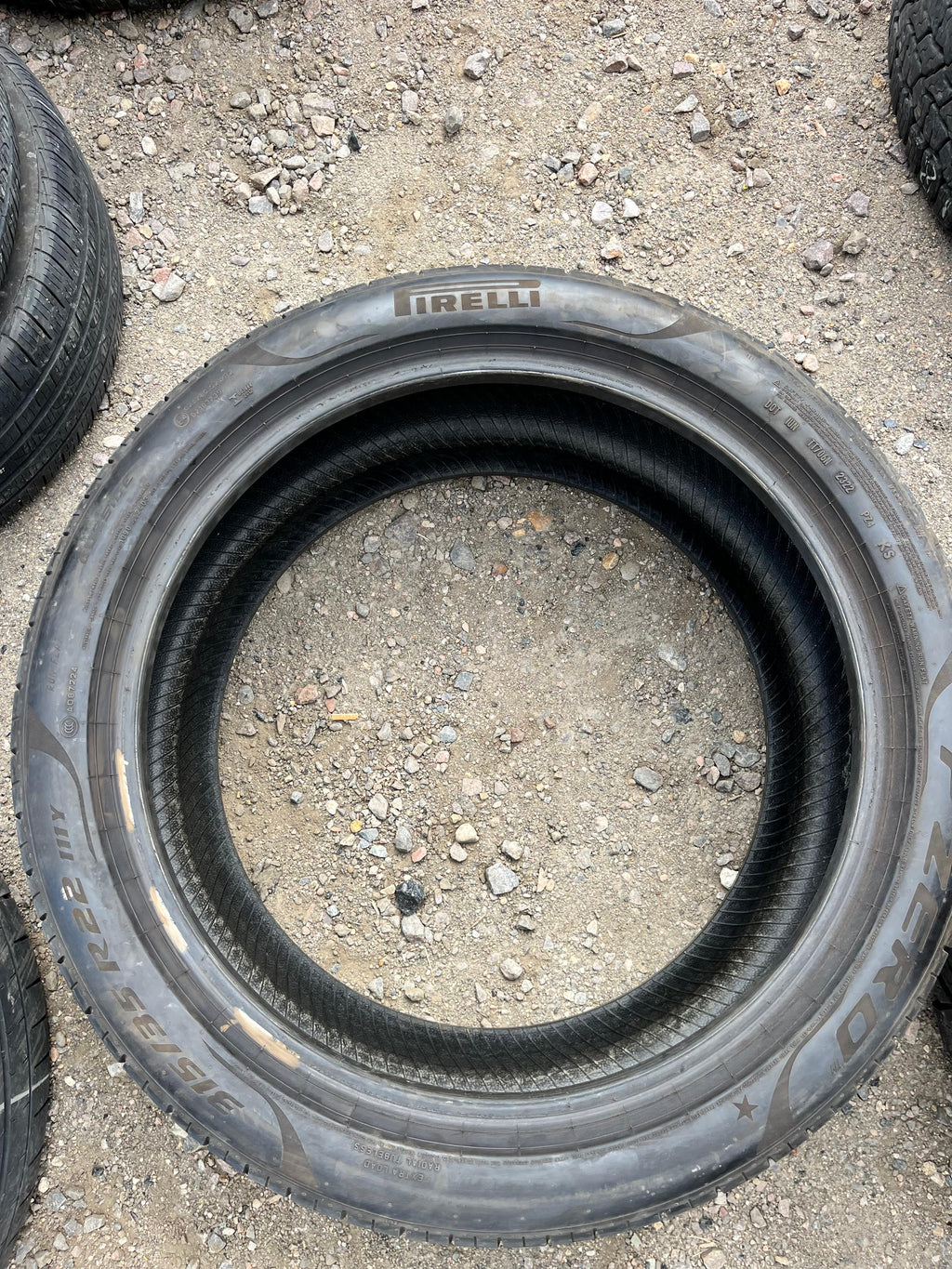 315/35R22 Pair (2 Used Tires) PIRELLI P-Zero