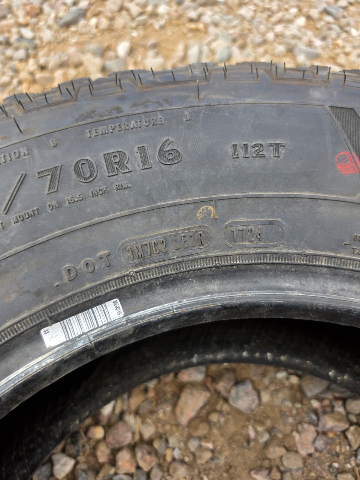 265/70R16 Single (1 Used Tire)  Goodyear WorkHorse