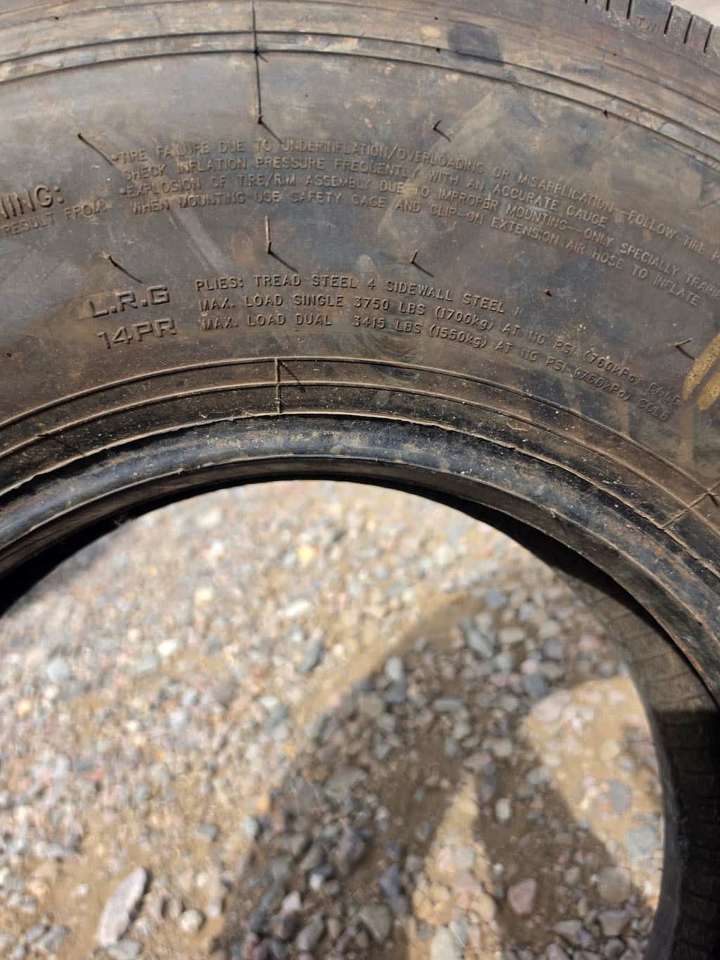 LT235/80R16 Single (1 Used Tire) Hercules H-901