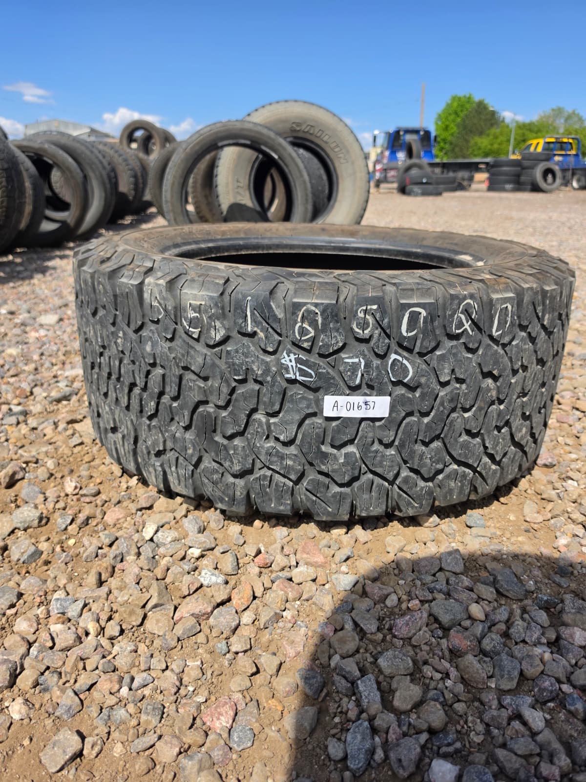 LT33X12.50R20 Single (1 Used Tire) BF Goodrich KO2
