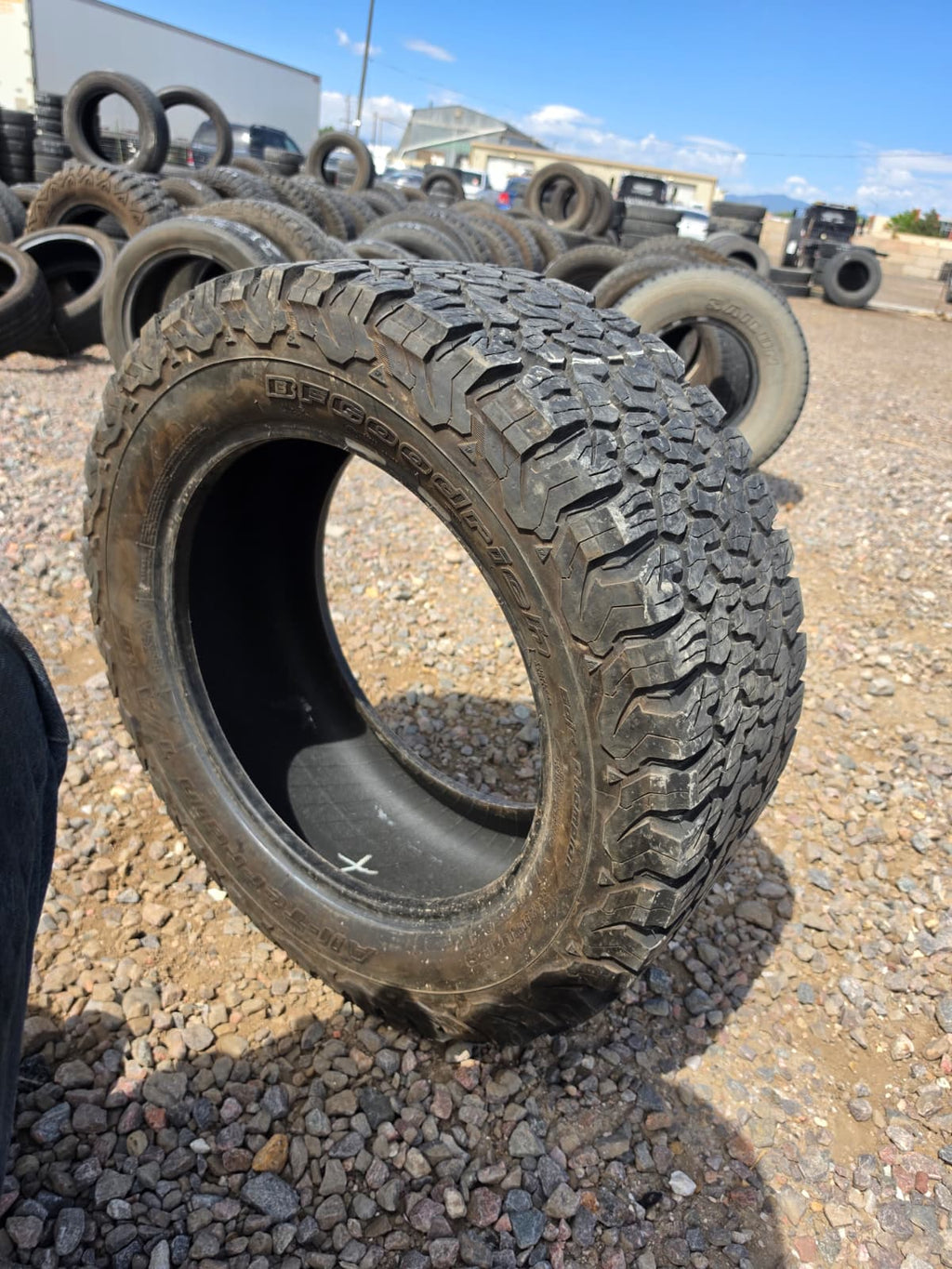 LT33X12.50R20 Single (1 Used Tire) BF Goodrich KO2