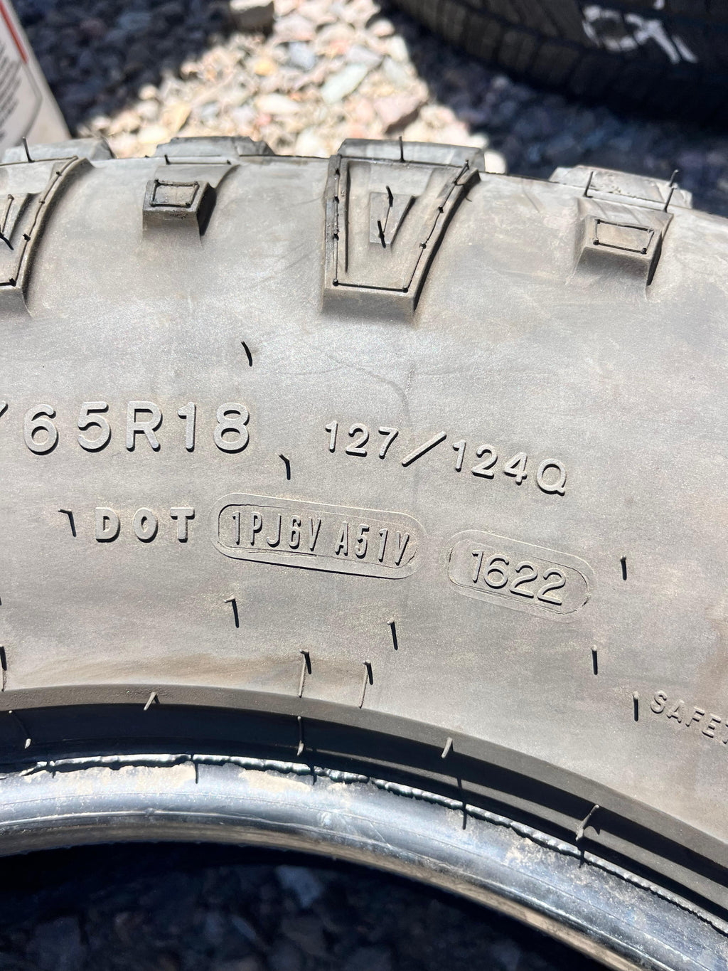 LT325/65R18 Single (1 Used Tire) Goodyear Wrangler (Duratrac)