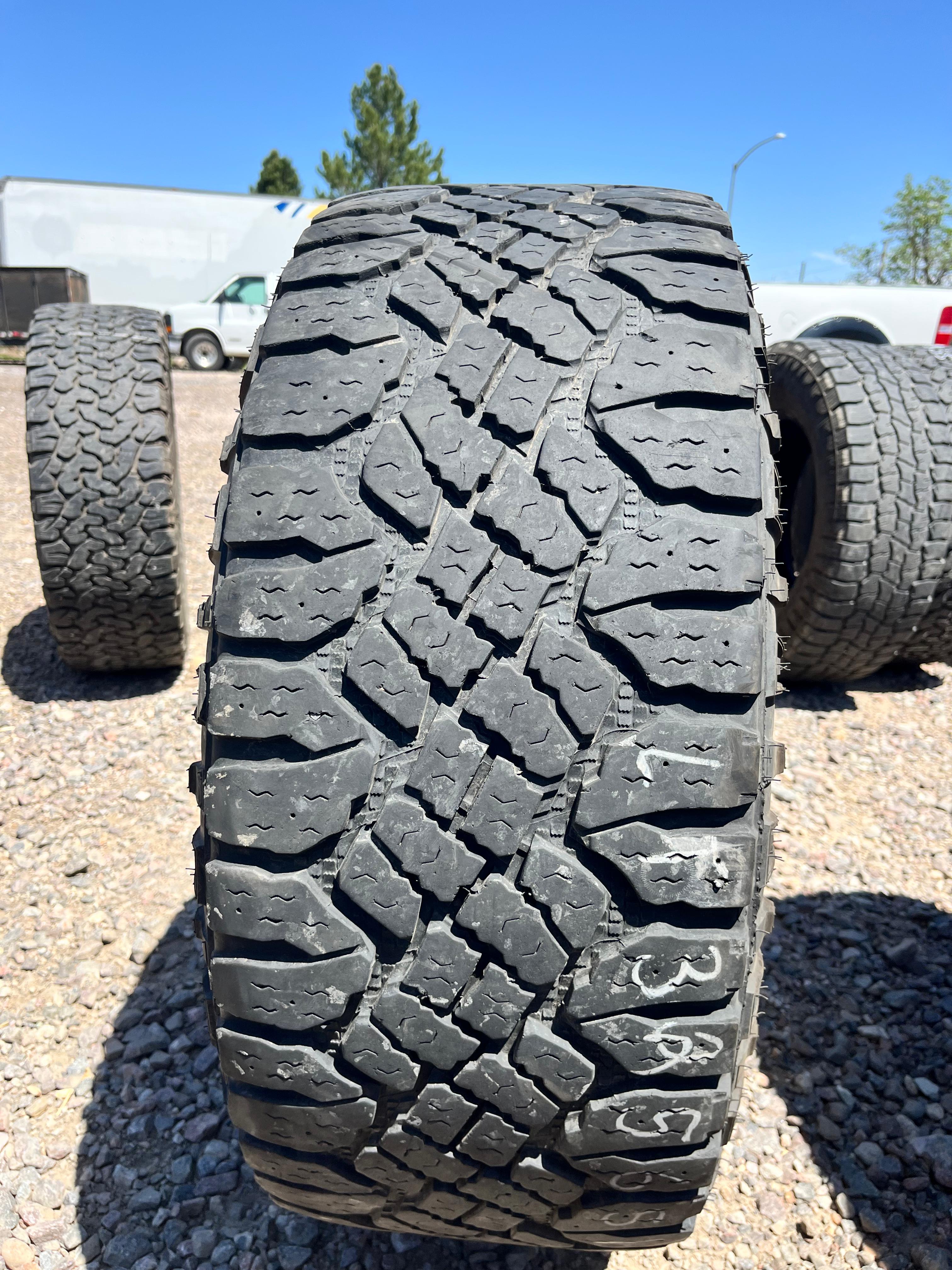 LT325/65R18 Single (1 Used Tire) Goodyear Wrangler (Duratrac)