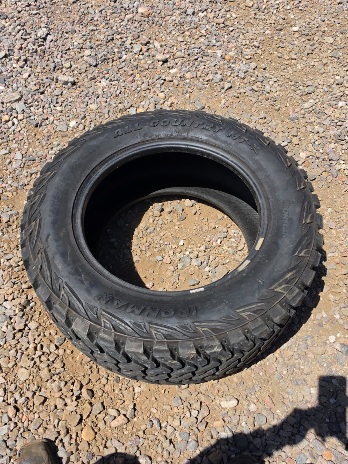 LT35X12.50R20 Single (1 Used Tire) IronMan  All Country MT-X