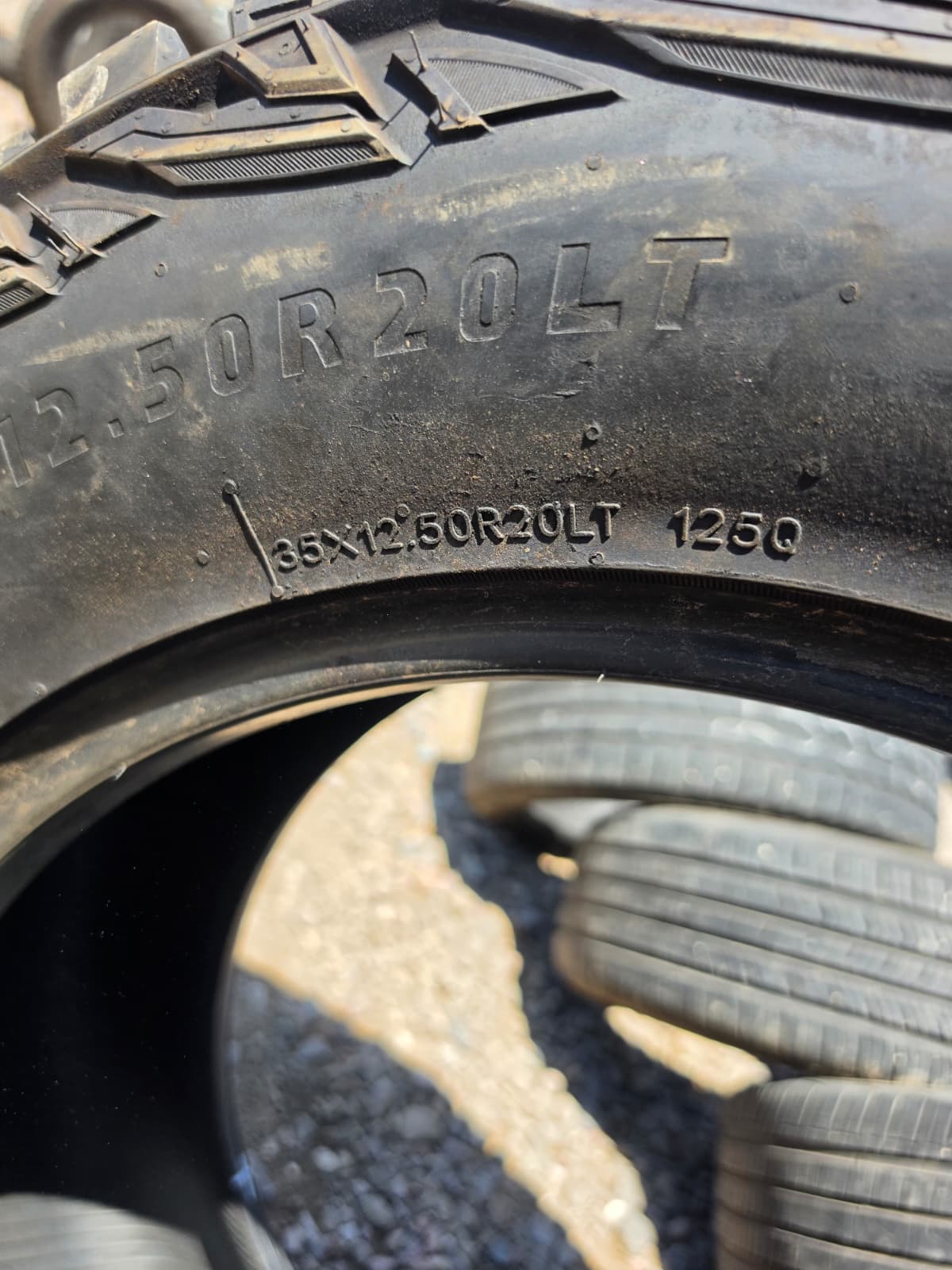 LT35X12.50R20 Single (1 Used Tire) IronMan  All Country MT-X