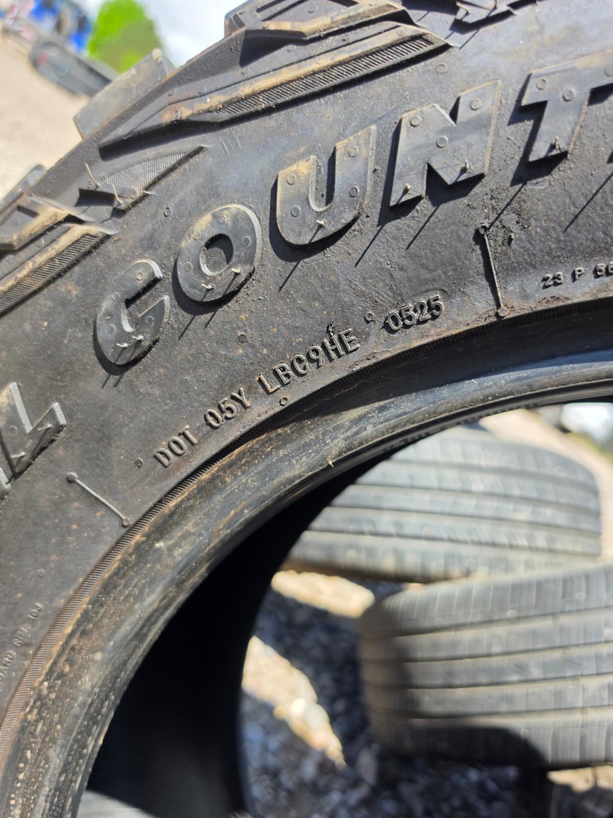 LT35X12.50R20 Single (1 Used Tire) IronMan  All Country MT-X