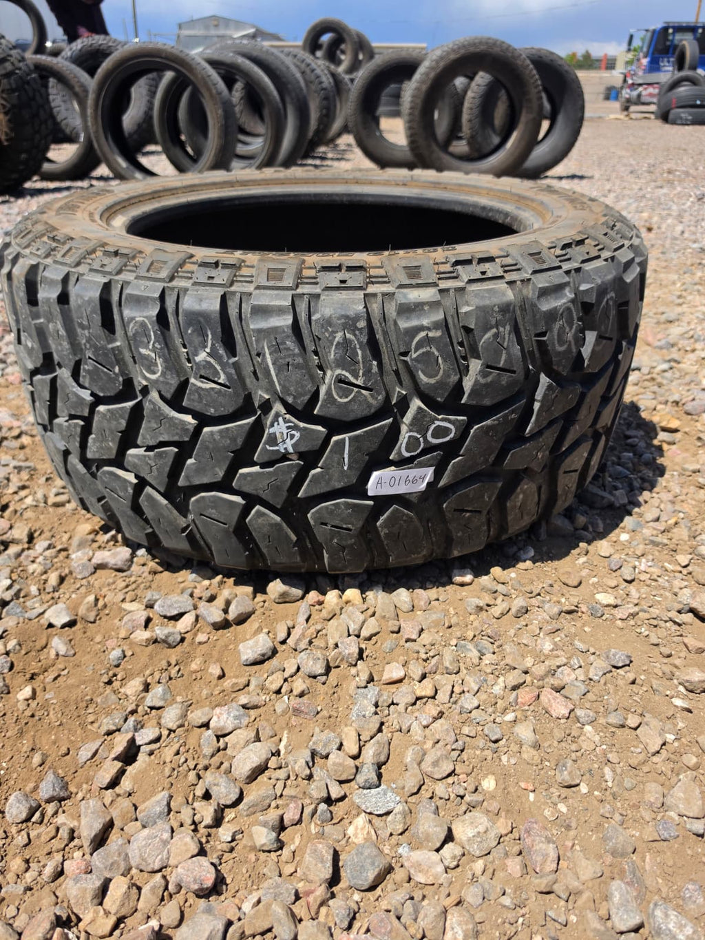 LT33X12.50R20 Single (1 Used Tire) TBB Tires TS-67