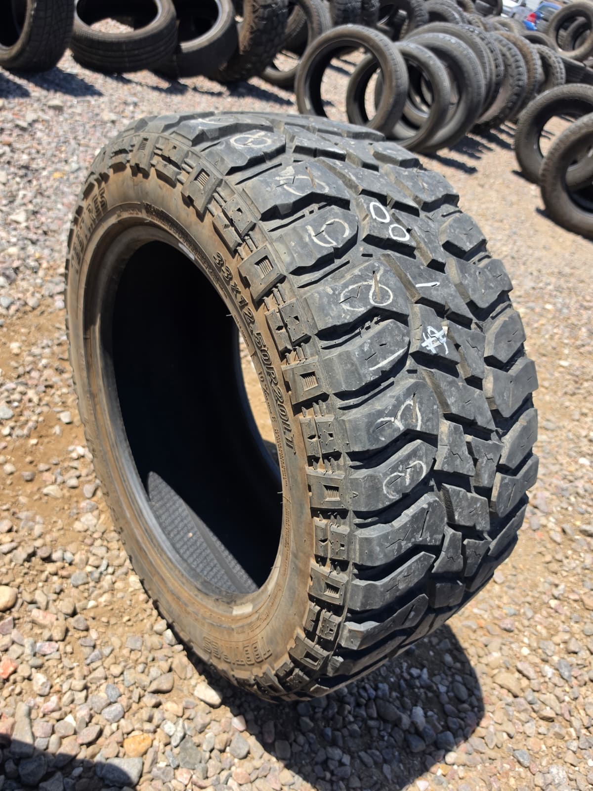 LT33X12.50R20 Single (1 Used Tire) TBB Tires TS-67