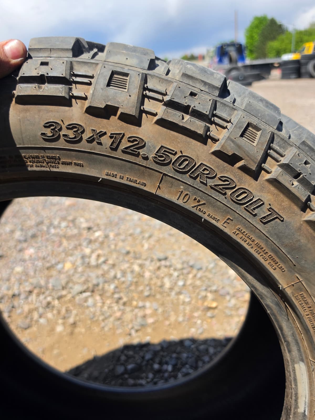 LT33X12.50R20 Single (1 Used Tire) TBB Tires TS-67