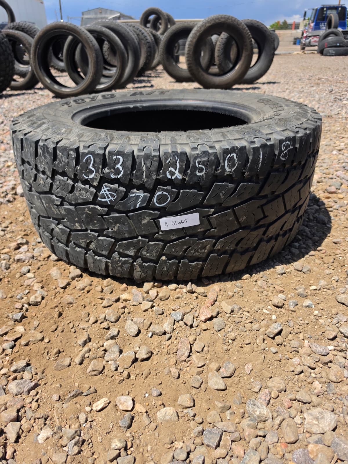 LT33X12.50R18 Single (1 Used Tire) Toyo Open Country XTreme