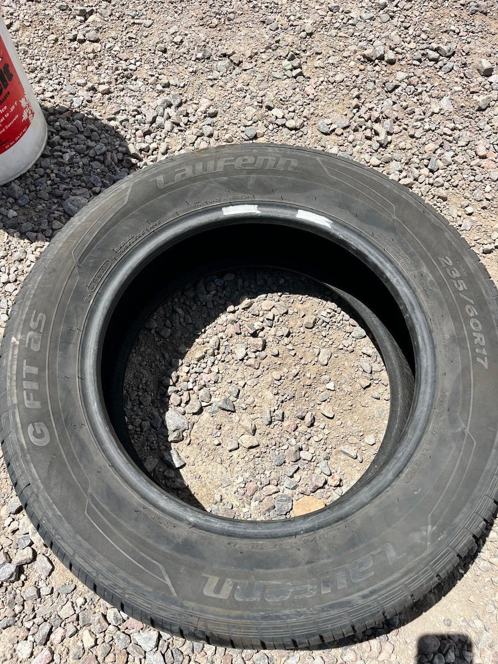 235/60R17 Single (1 Used Tire) Laufenn G Fit AS